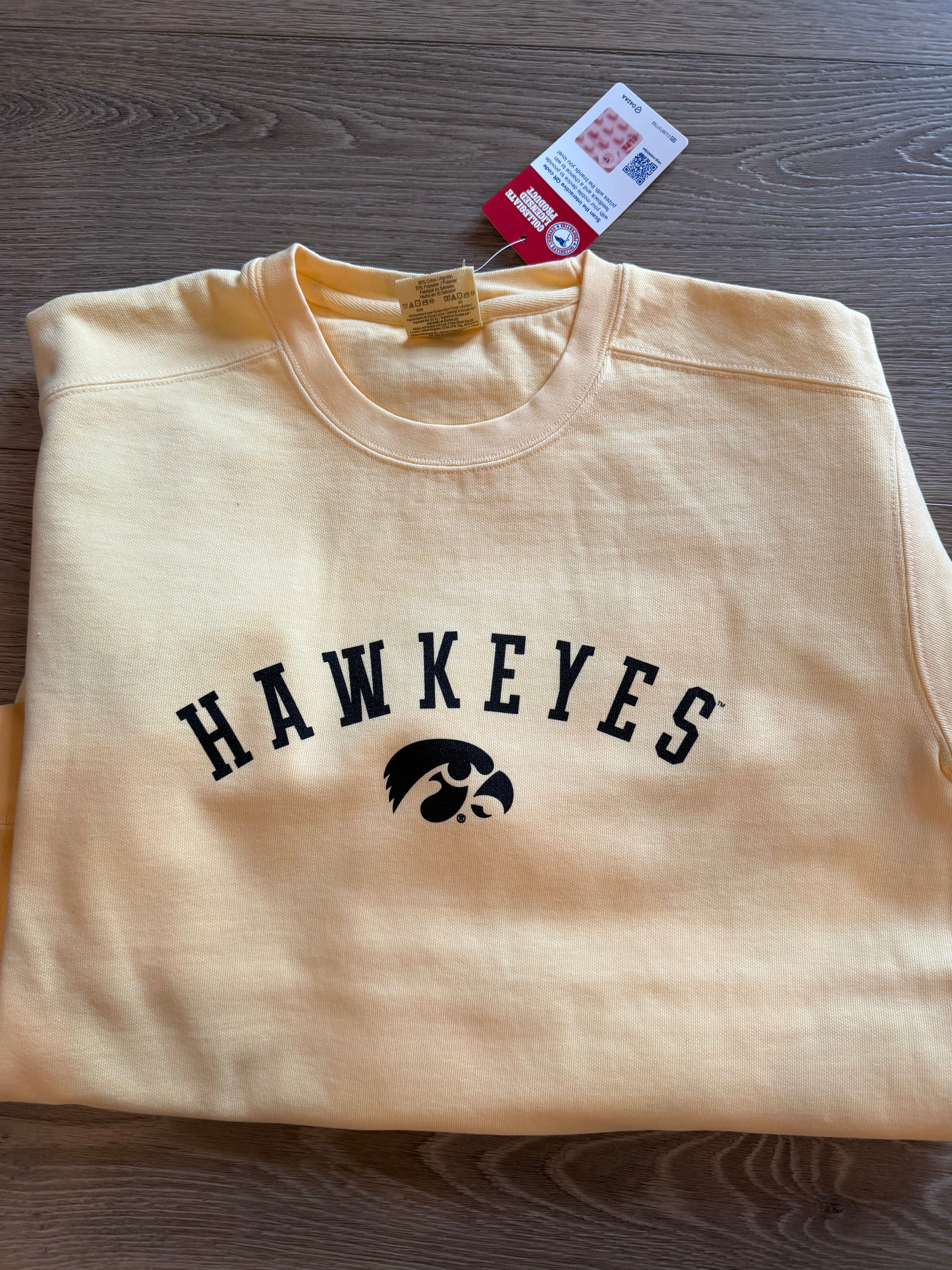 Iowa Hawkeye Butter Crewneck