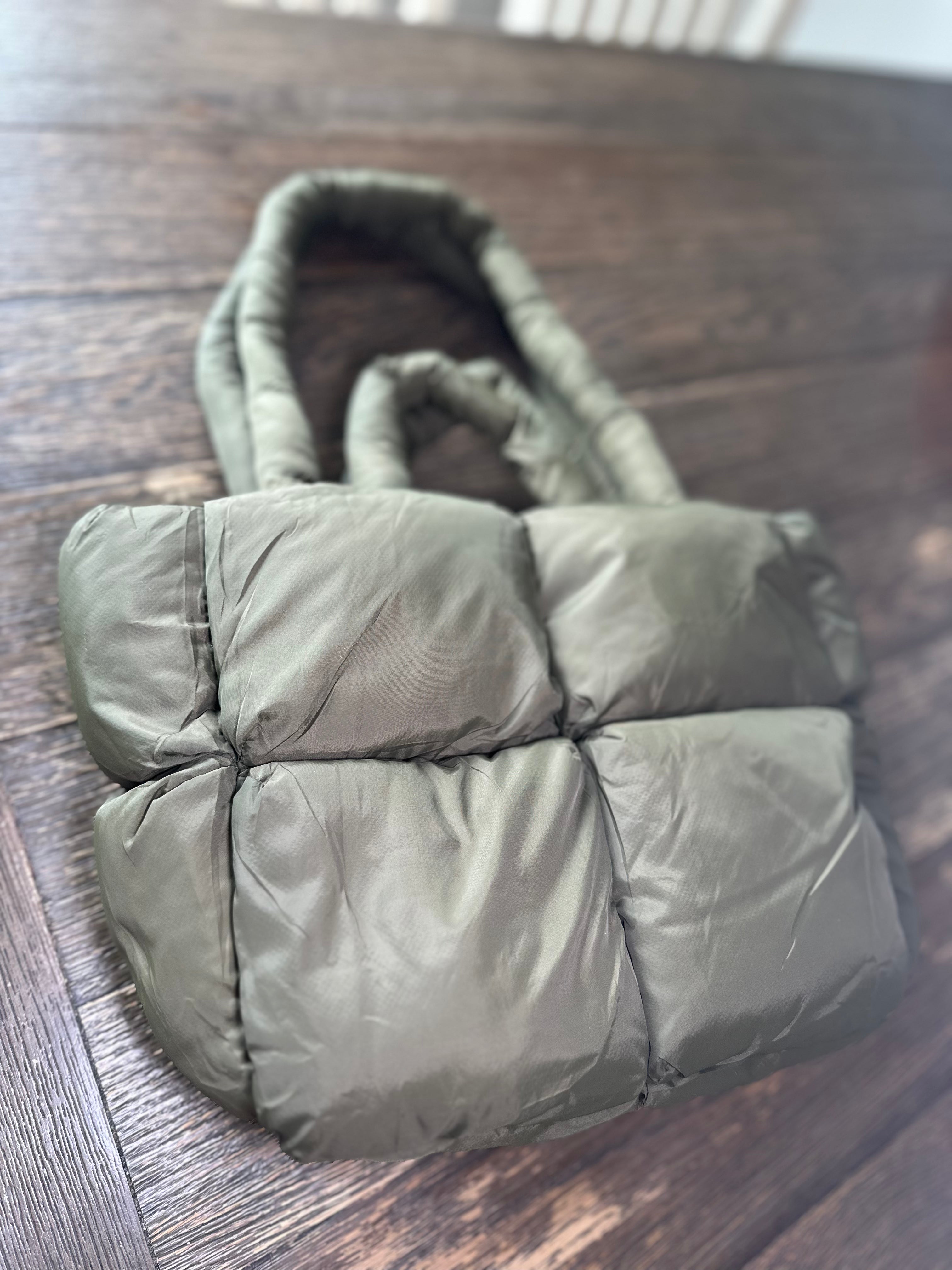 Simple Puffer Tote Bag Solid Color Soft Handbag