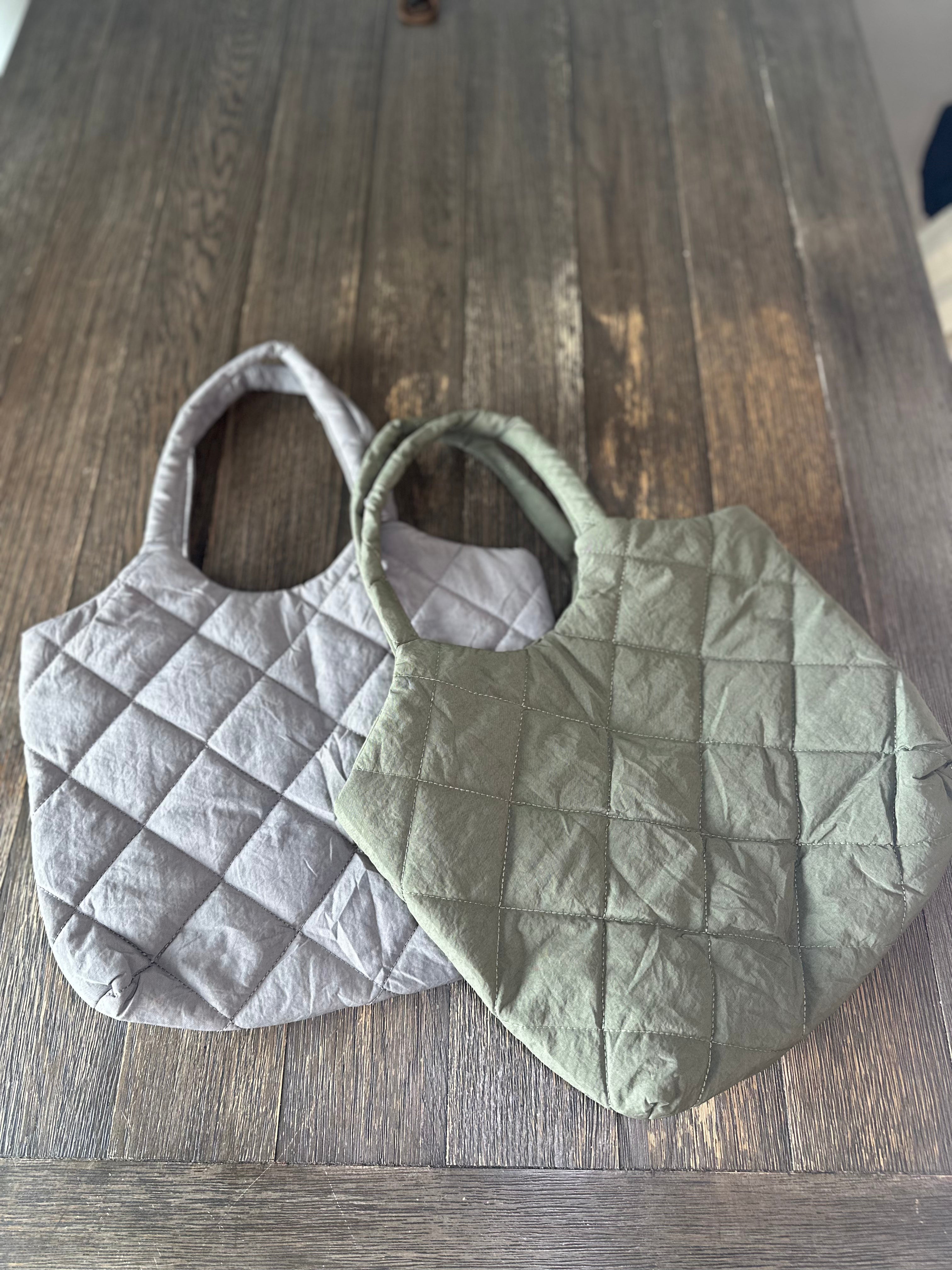 Solid Color Large Capacity Puffer Handbag