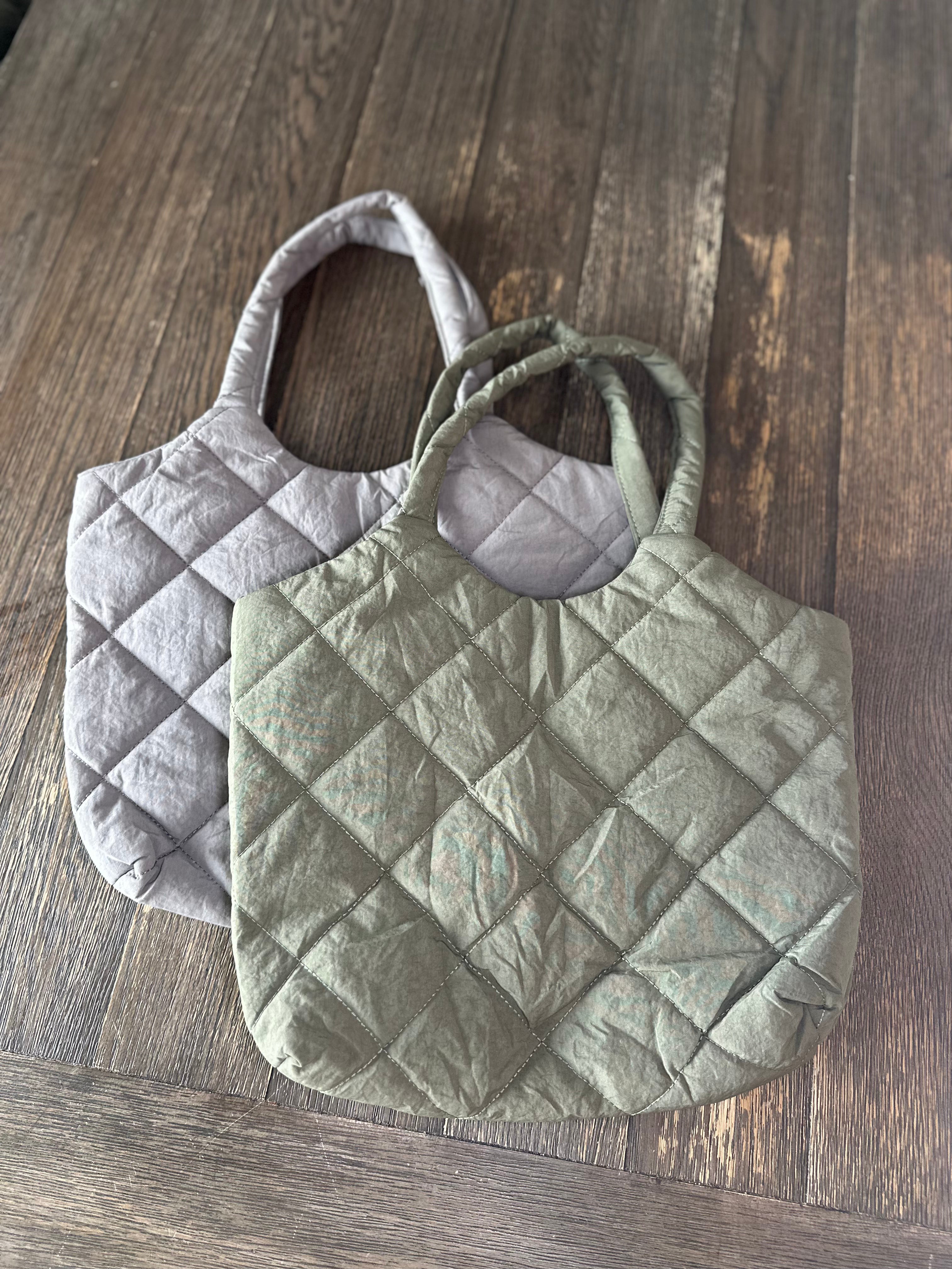 Solid Color Large Capacity Puffer Handbag