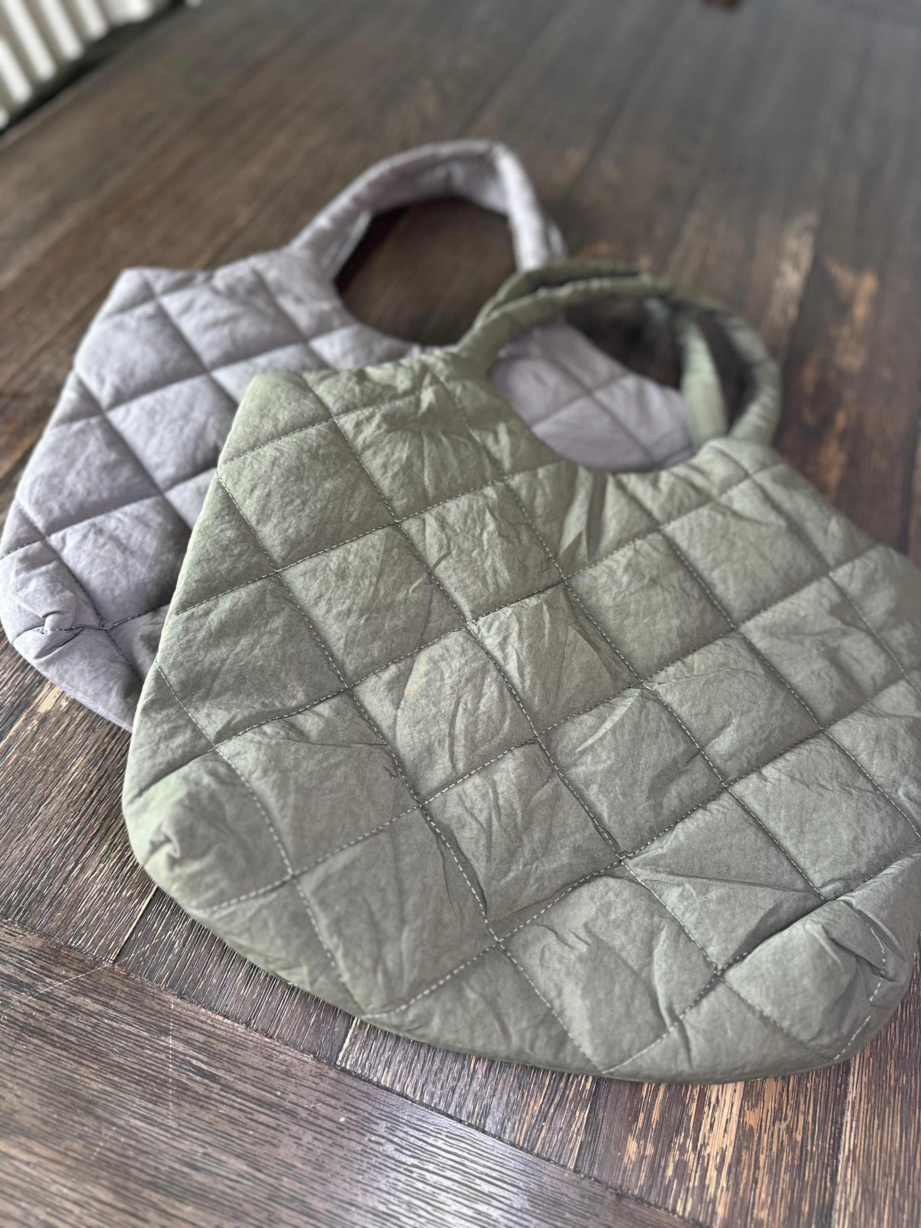 Solid Color Large Capacity Puffer Handbag