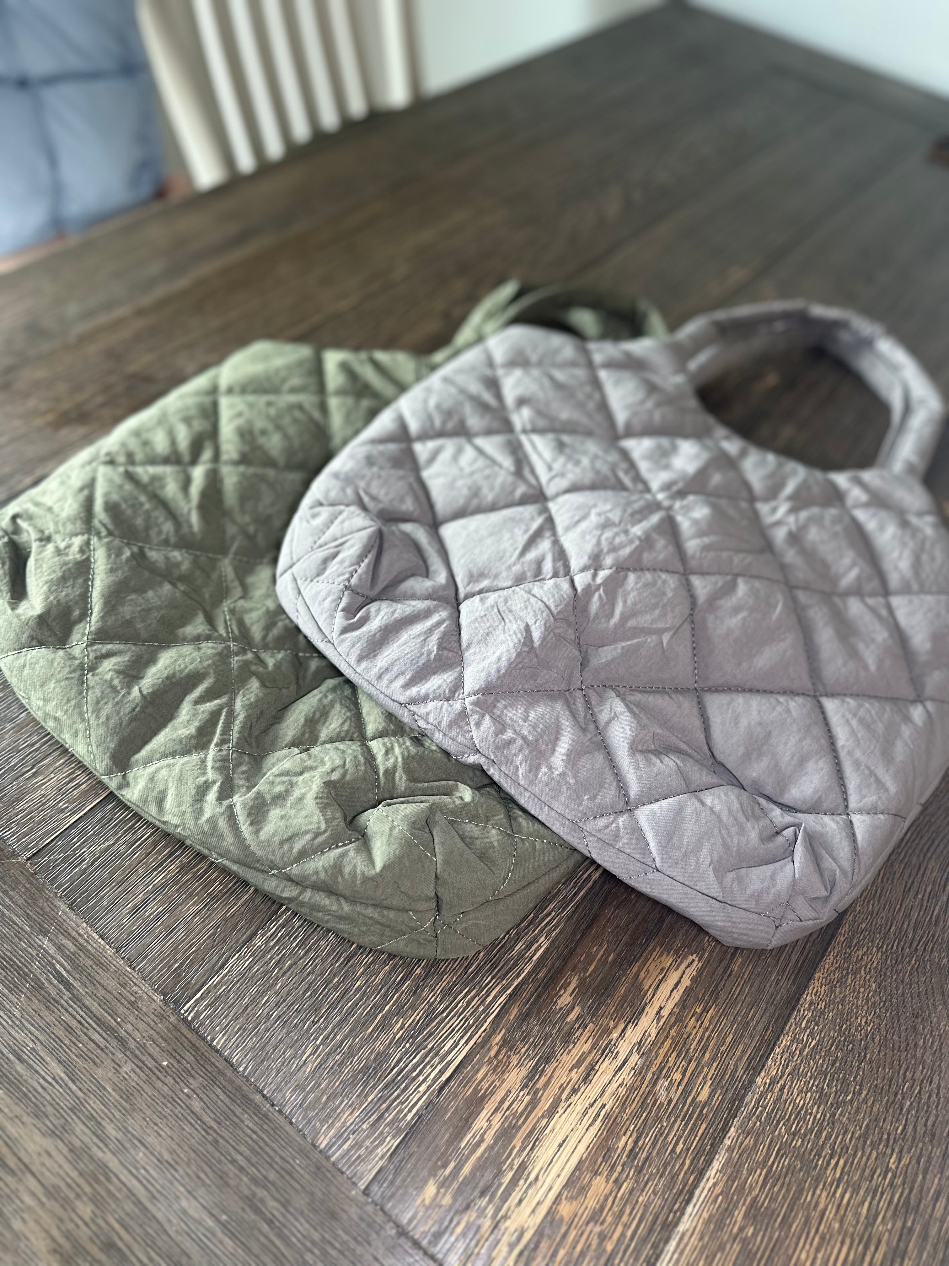 Solid Color Large Capacity Puffer Handbag