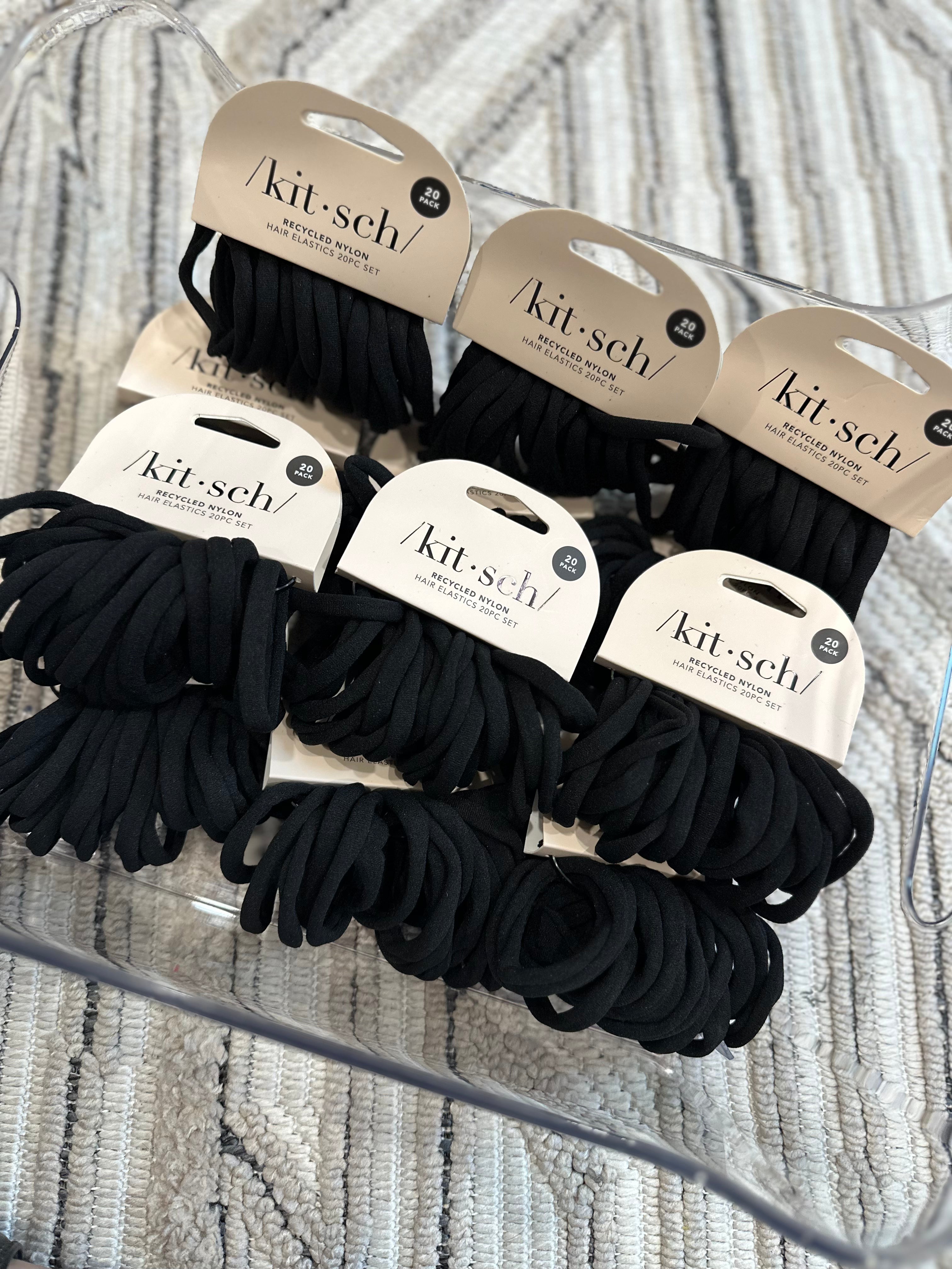 Eco-Friendly Nylon Elastics 20pc set - Black