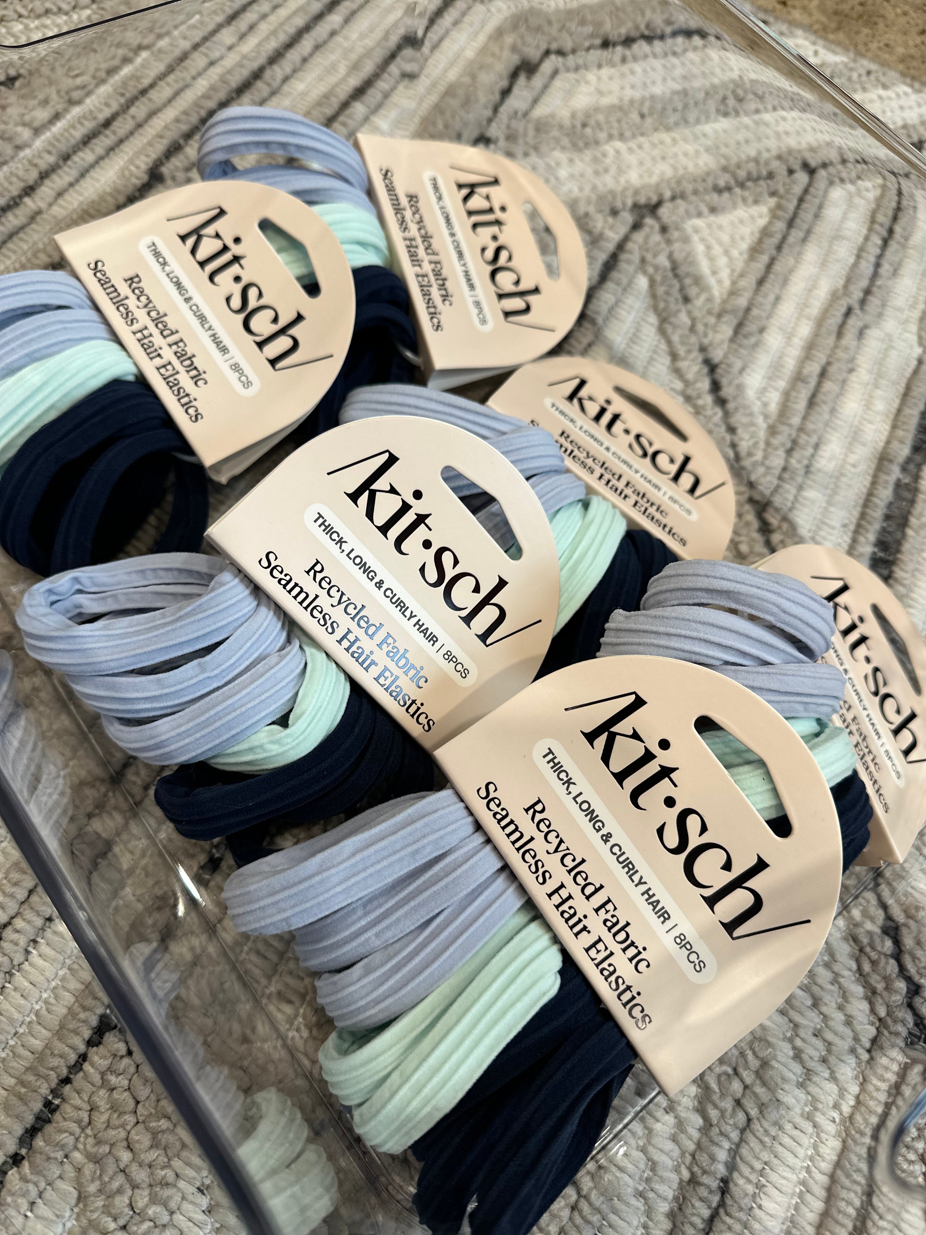 Recycled Seamless Hair Elastics 8pc Set- Garden Bouquet