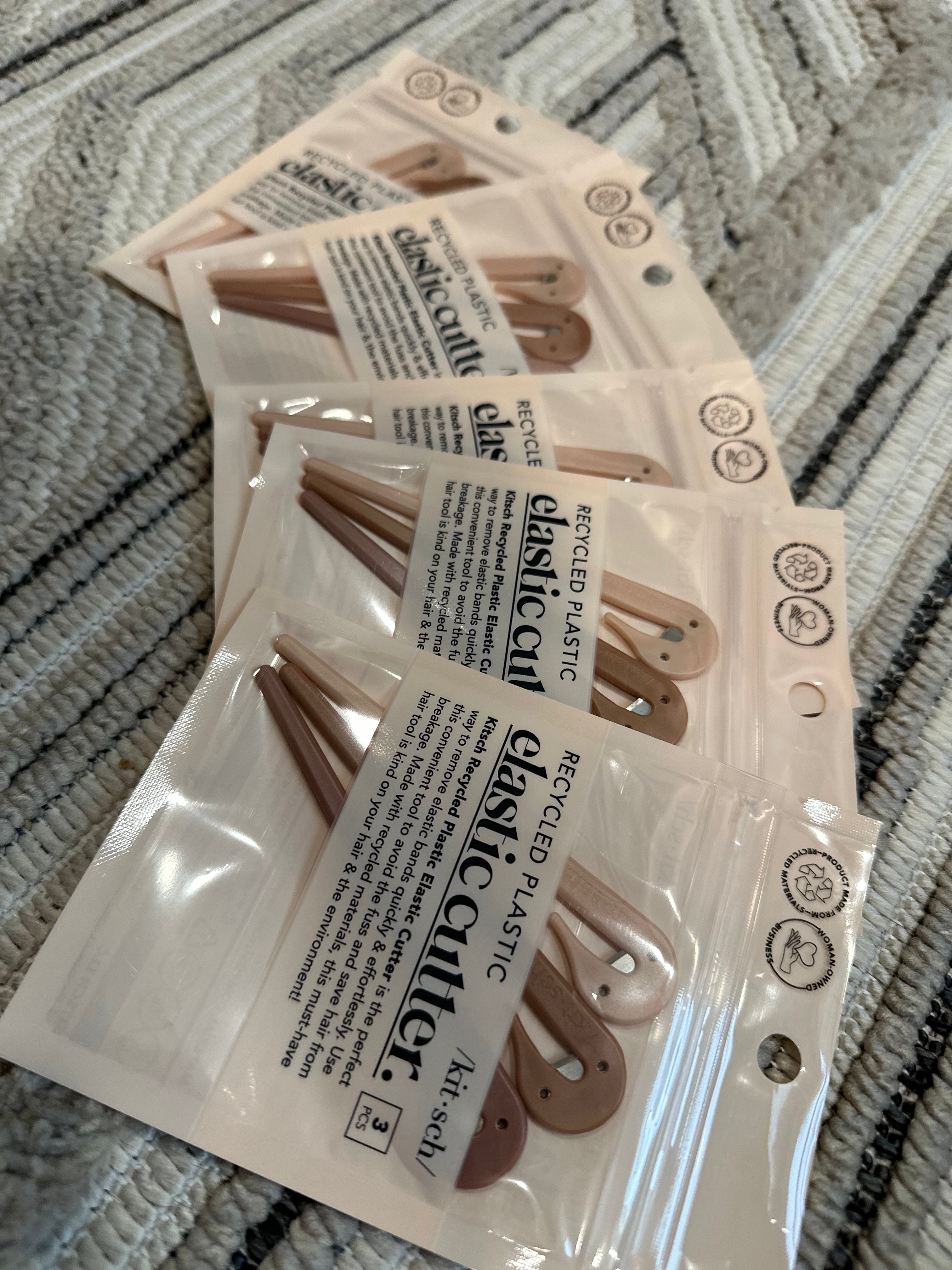 Eco-Friendly Elastic Cutters 3pc Set - Multi-coloured