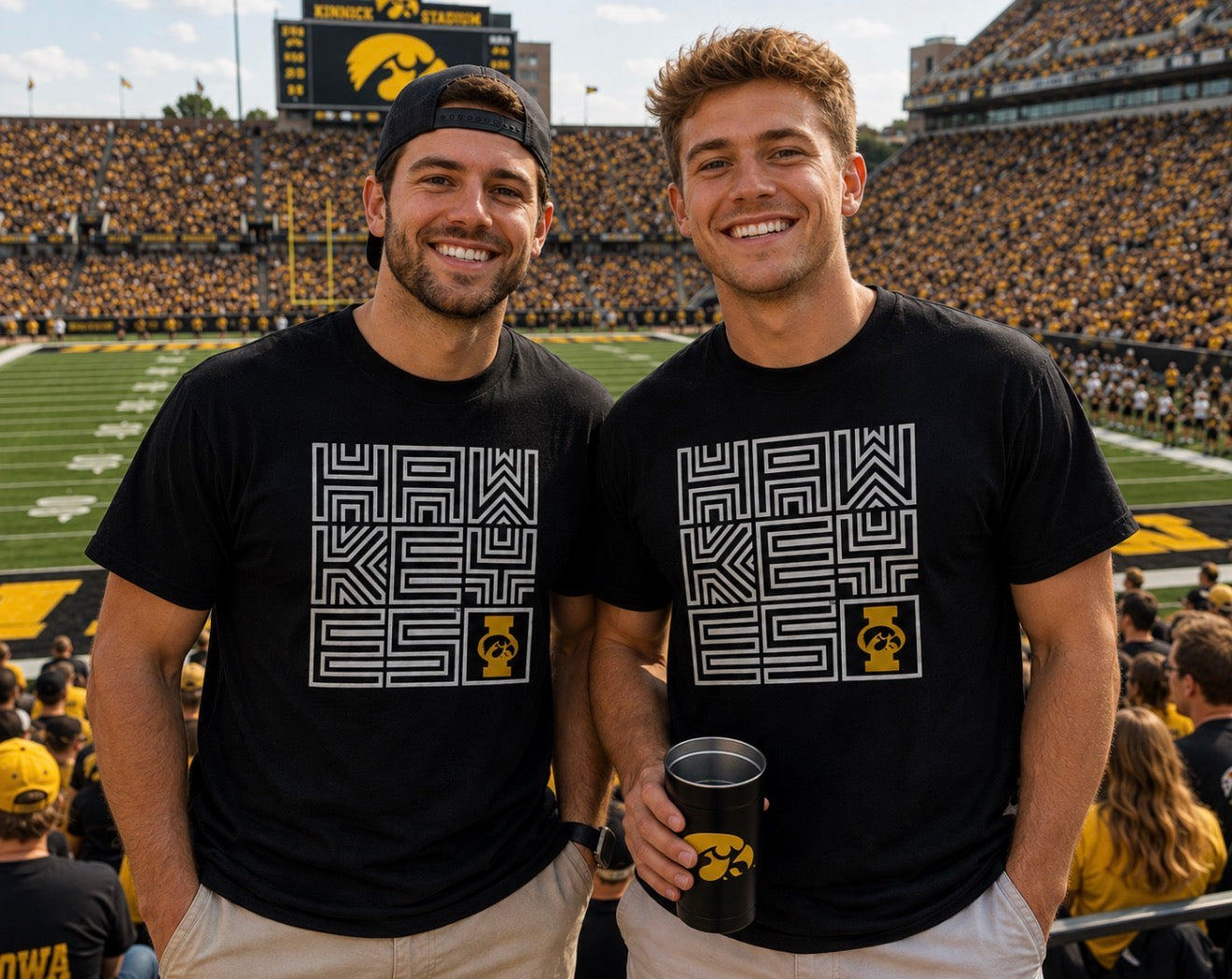 Iowa Hawkeyes Geometric Design