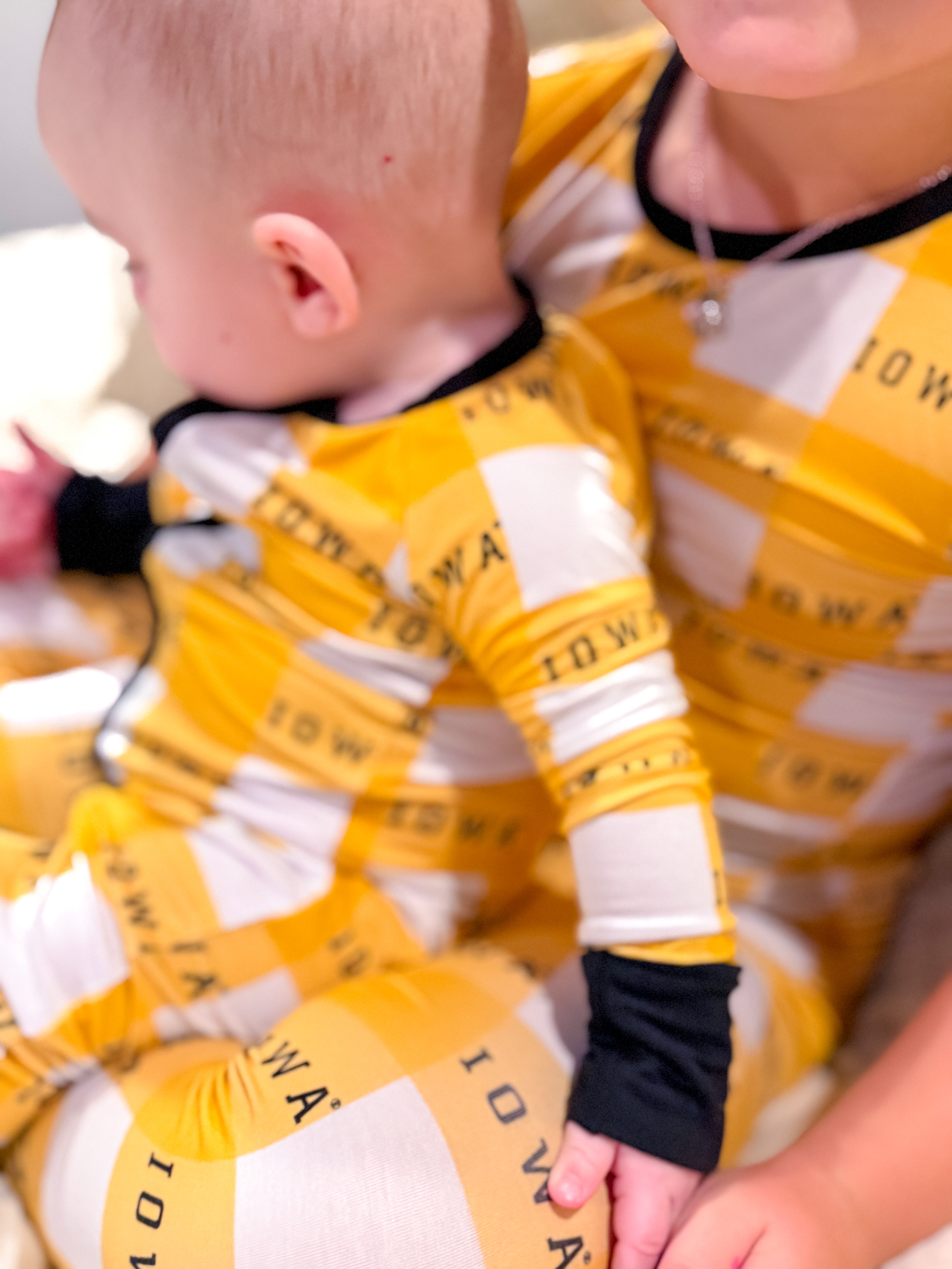 Iowa Grid Pajama Set