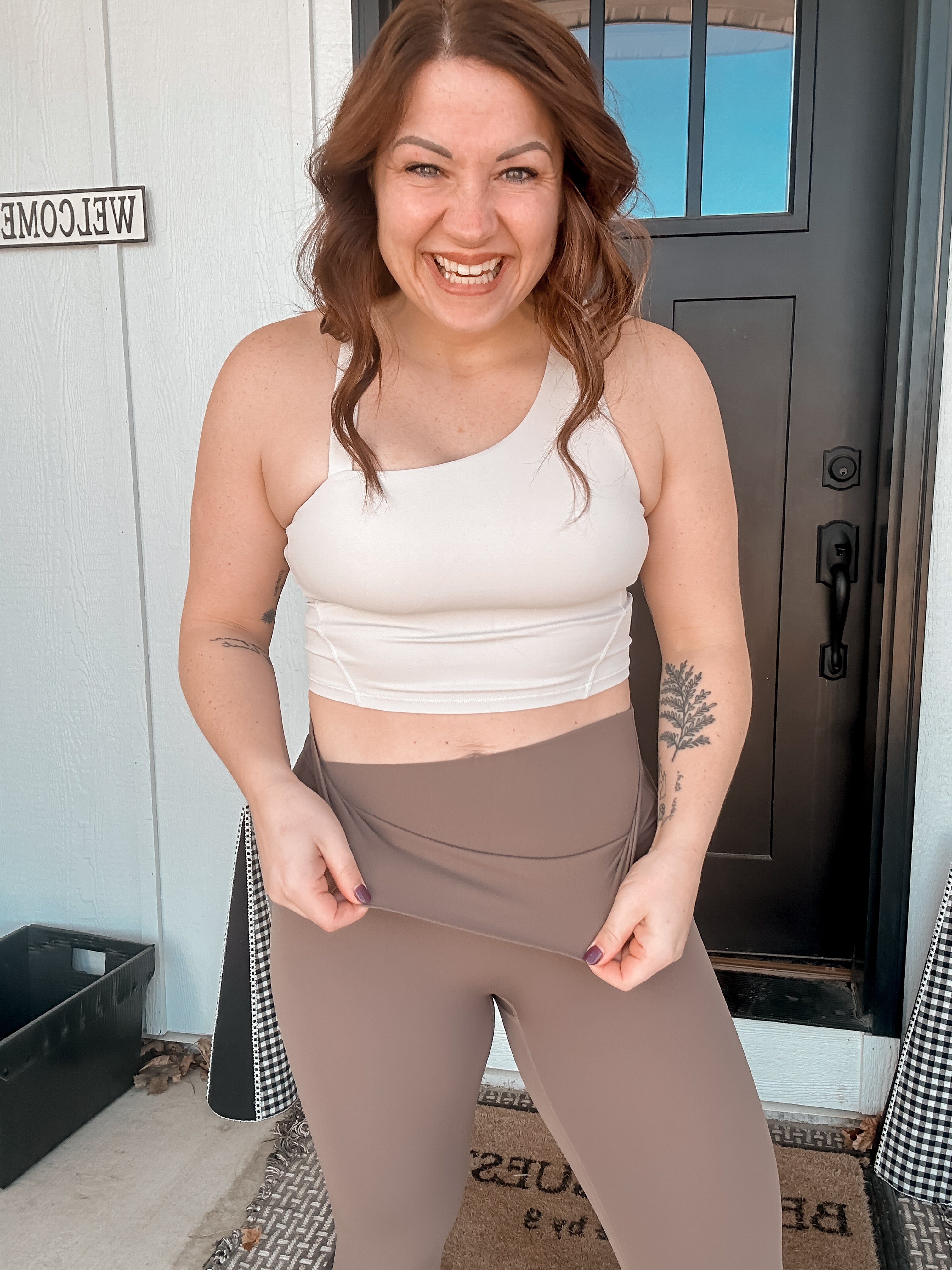 Naomi Cross Over High Waist Leggings