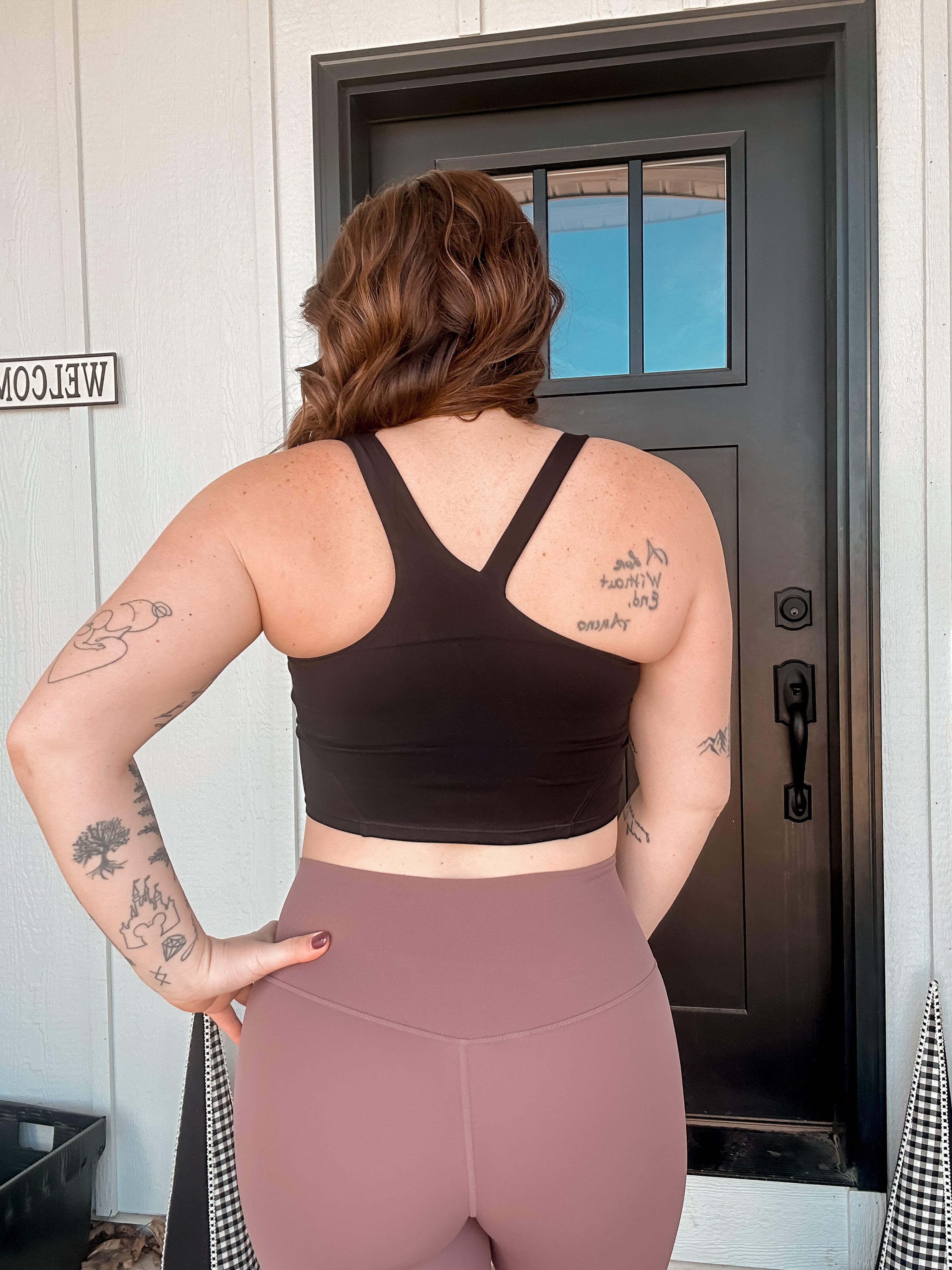 Kalina Longlined One Shoulder Strap Back Sports Bra