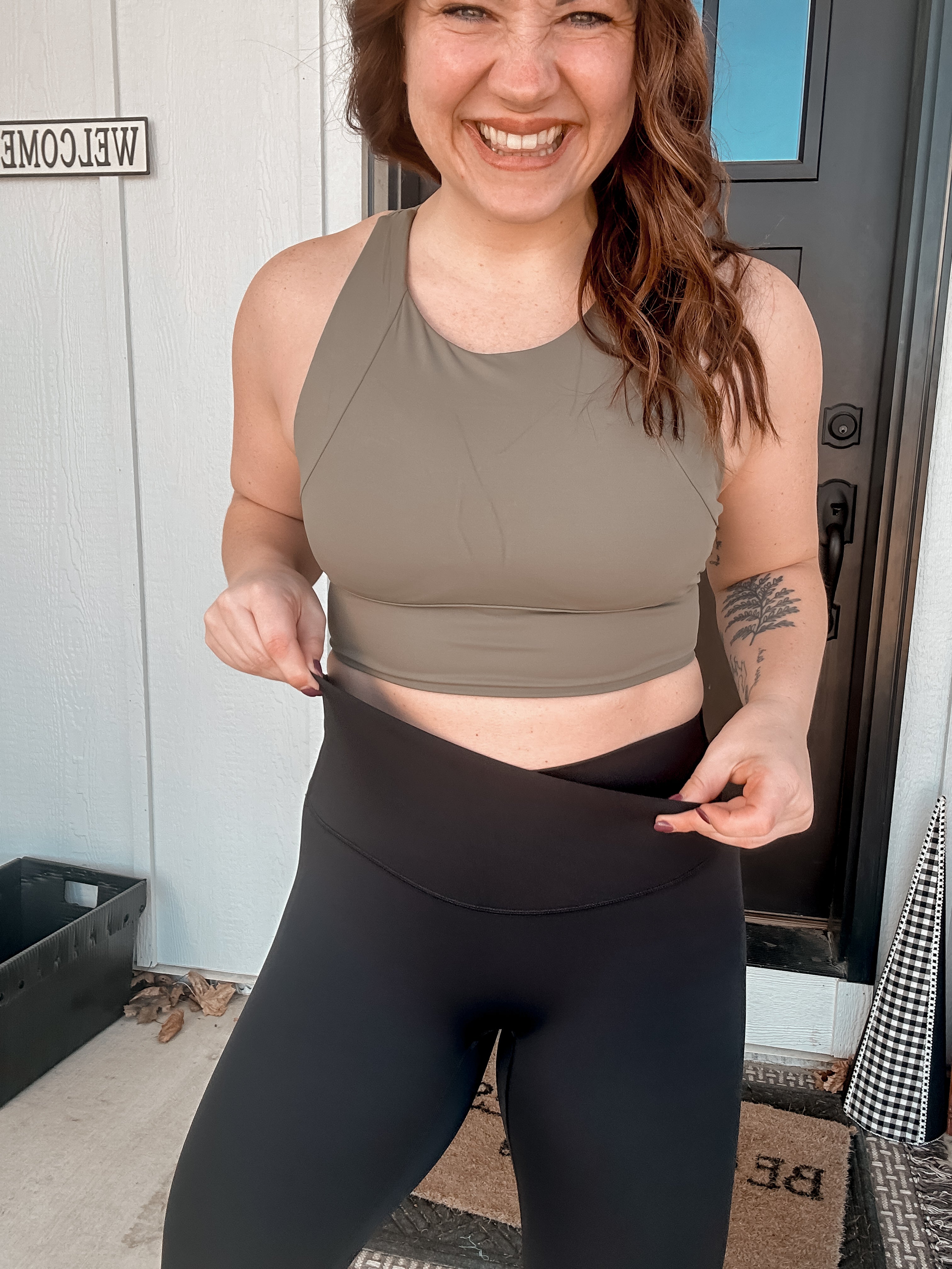 Naomi Cross Over High Waist Leggings