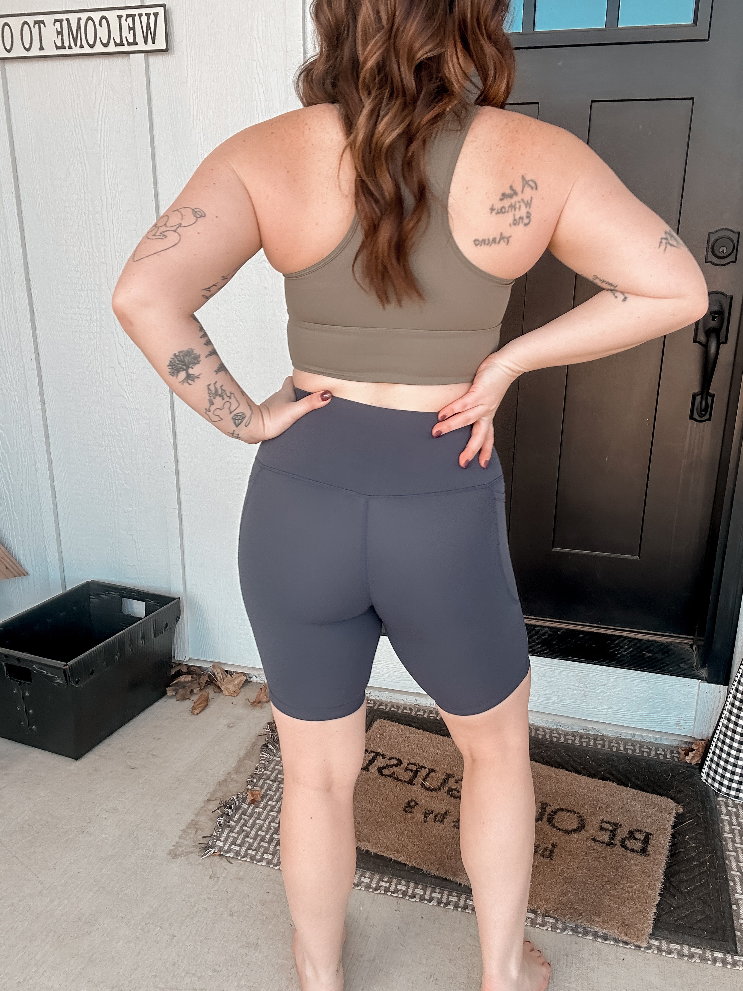 Faye High-Waist Biker Shorts with Side Pocket