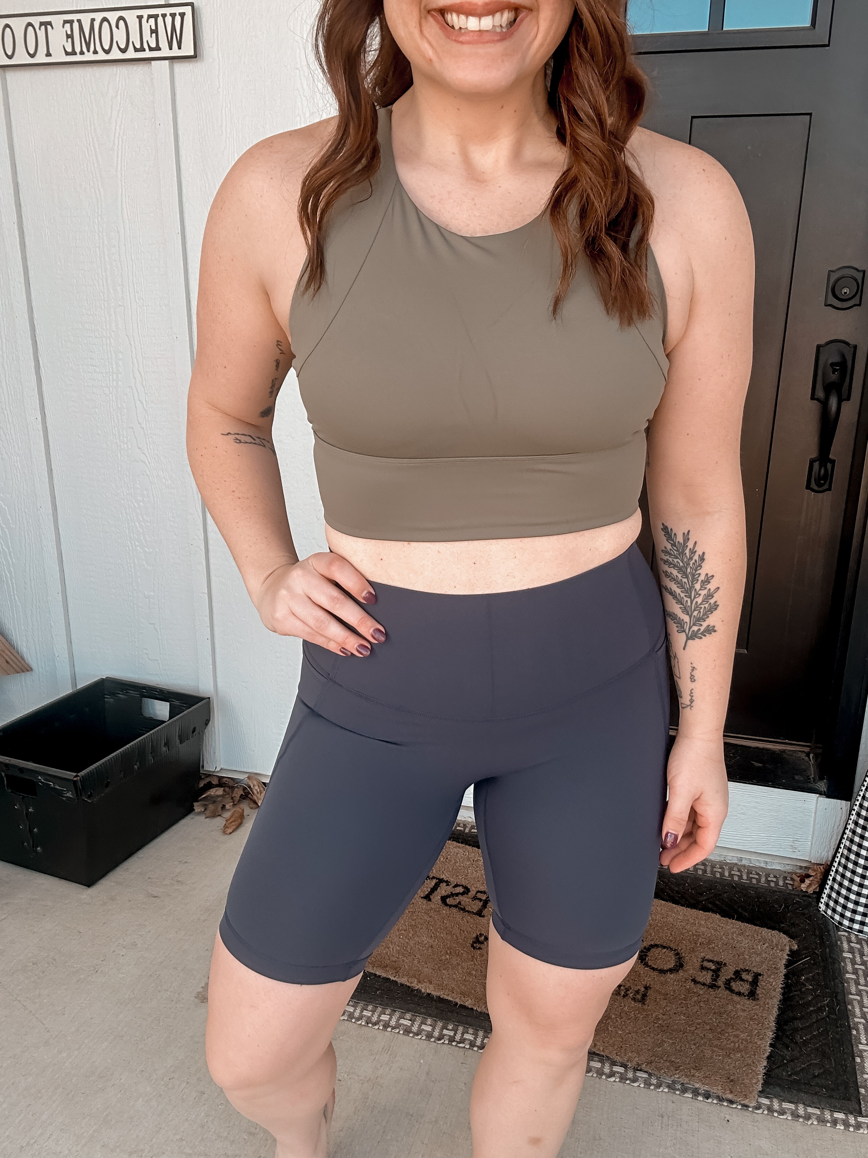 Faye High-Waist Biker Shorts with Side Pocket