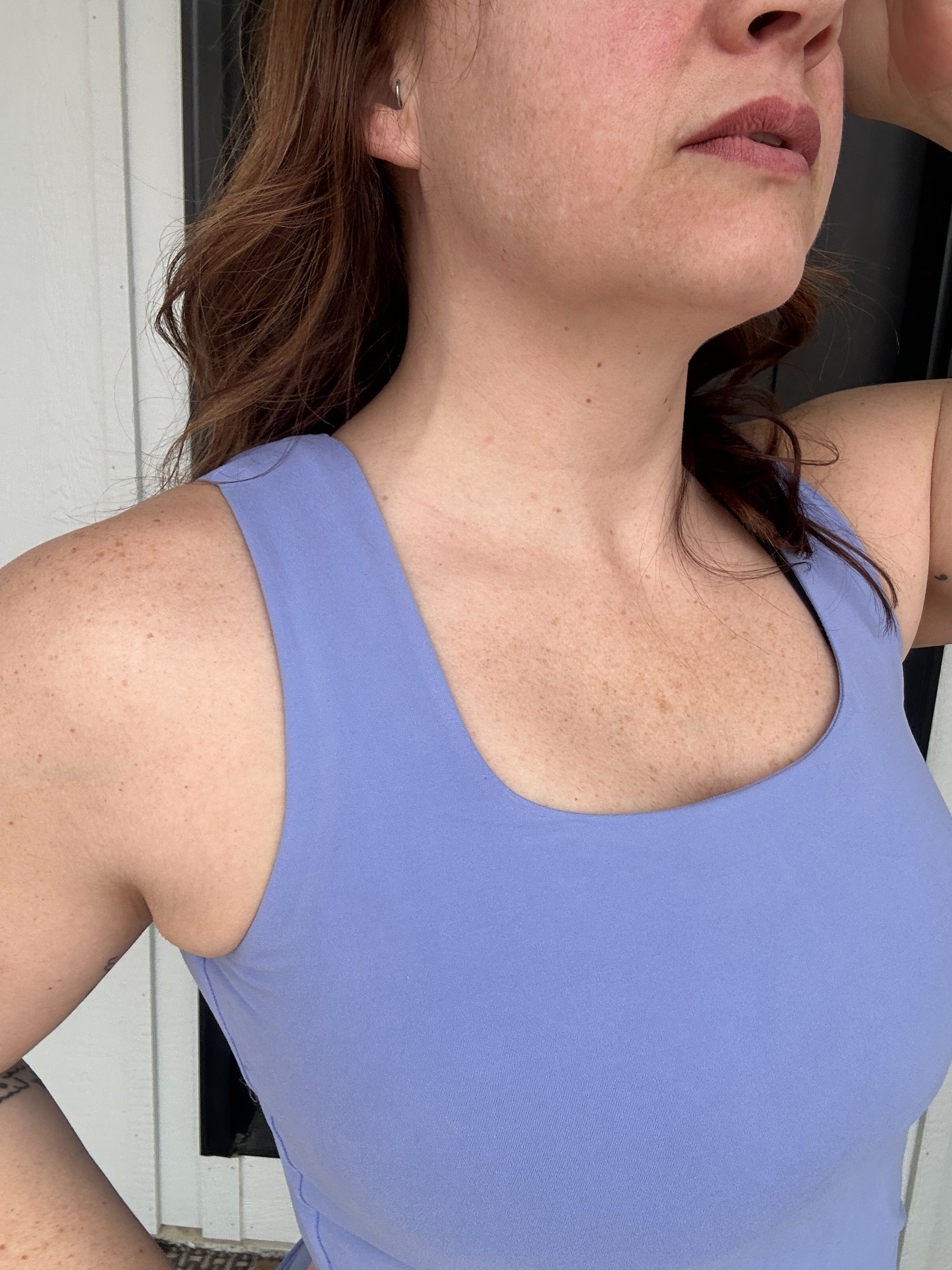 BUTTER FABRIC SQUARE NECKLINE SLEEVELESS TANK TOP