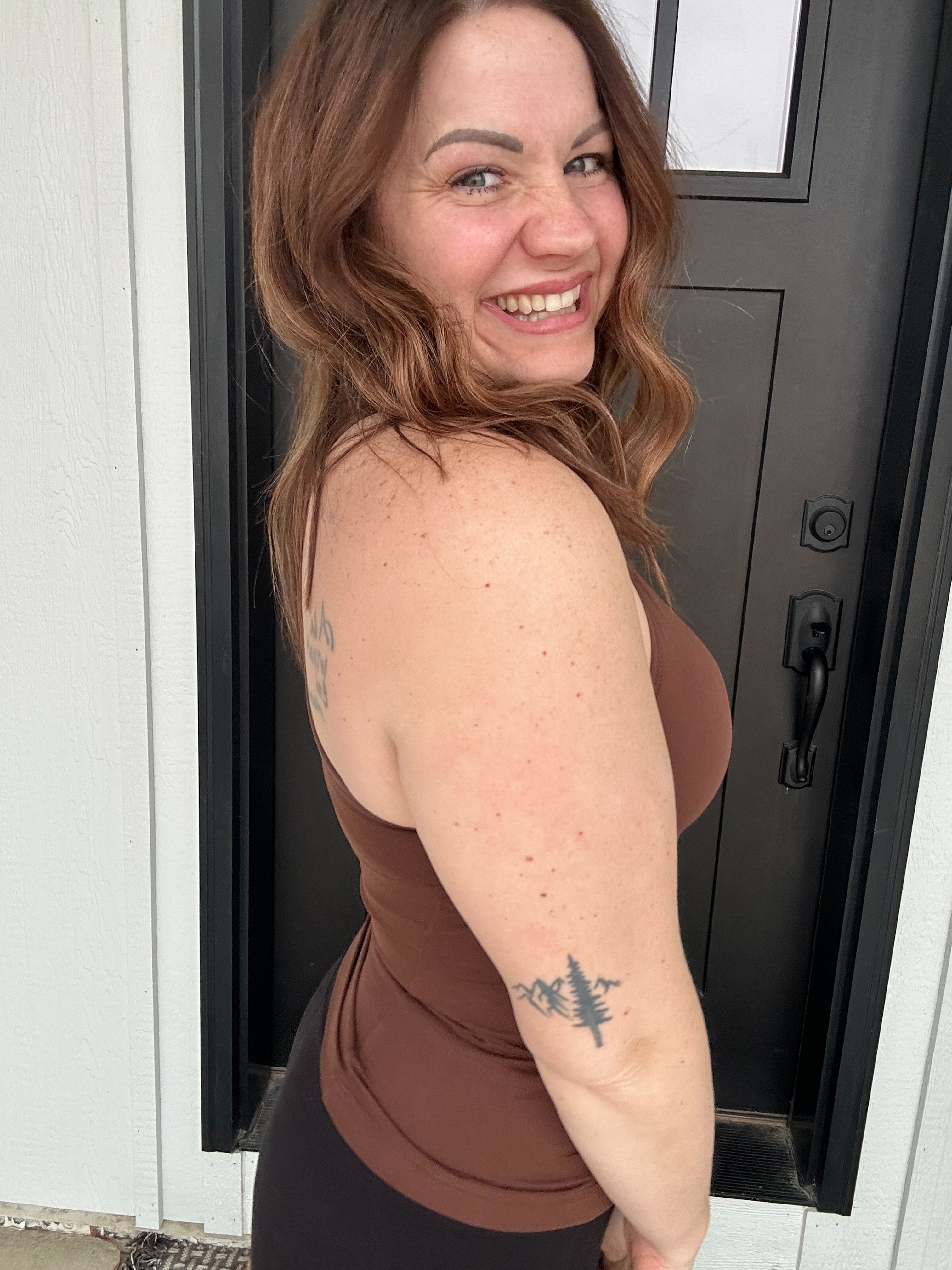 BUTTER SLEEVELESS RACER BACK TANK TOP