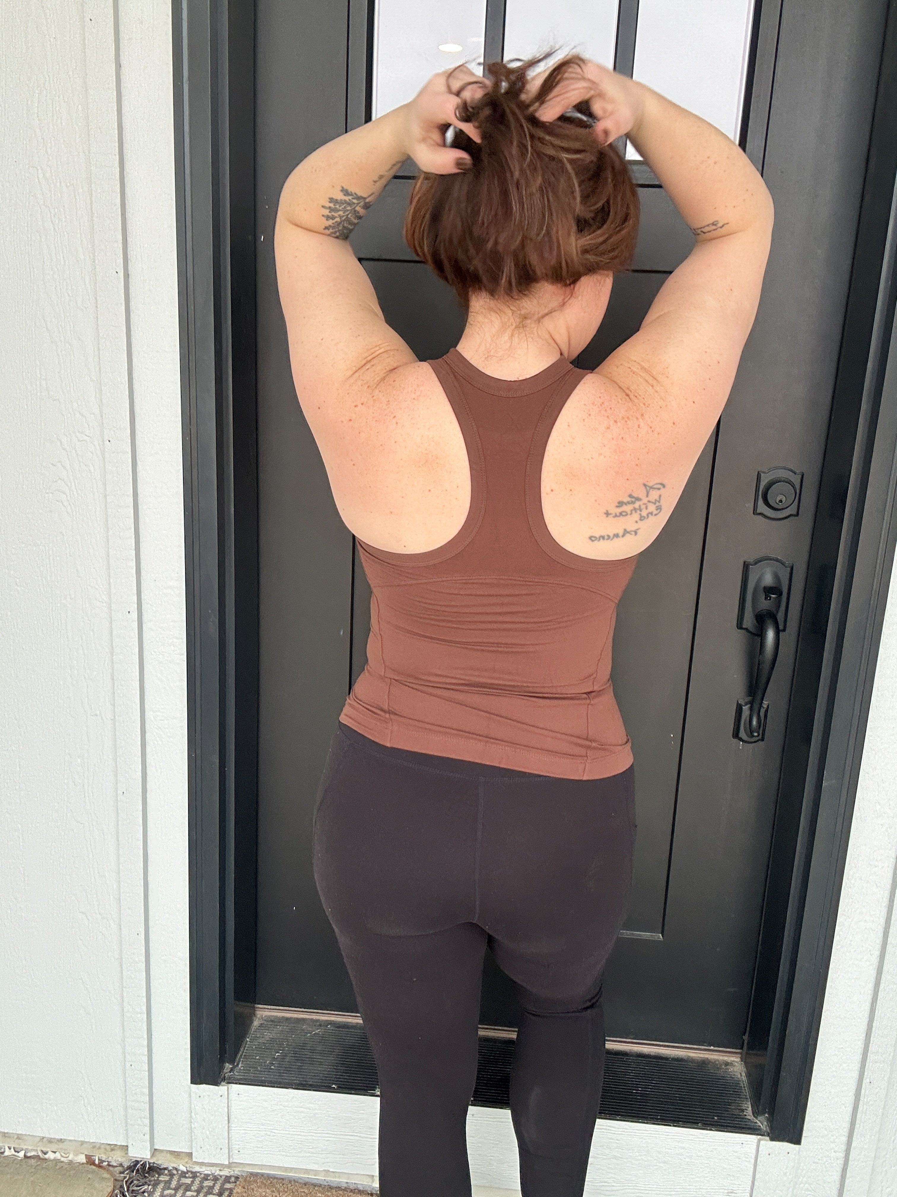 BUTTER SLEEVELESS RACER BACK TANK TOP