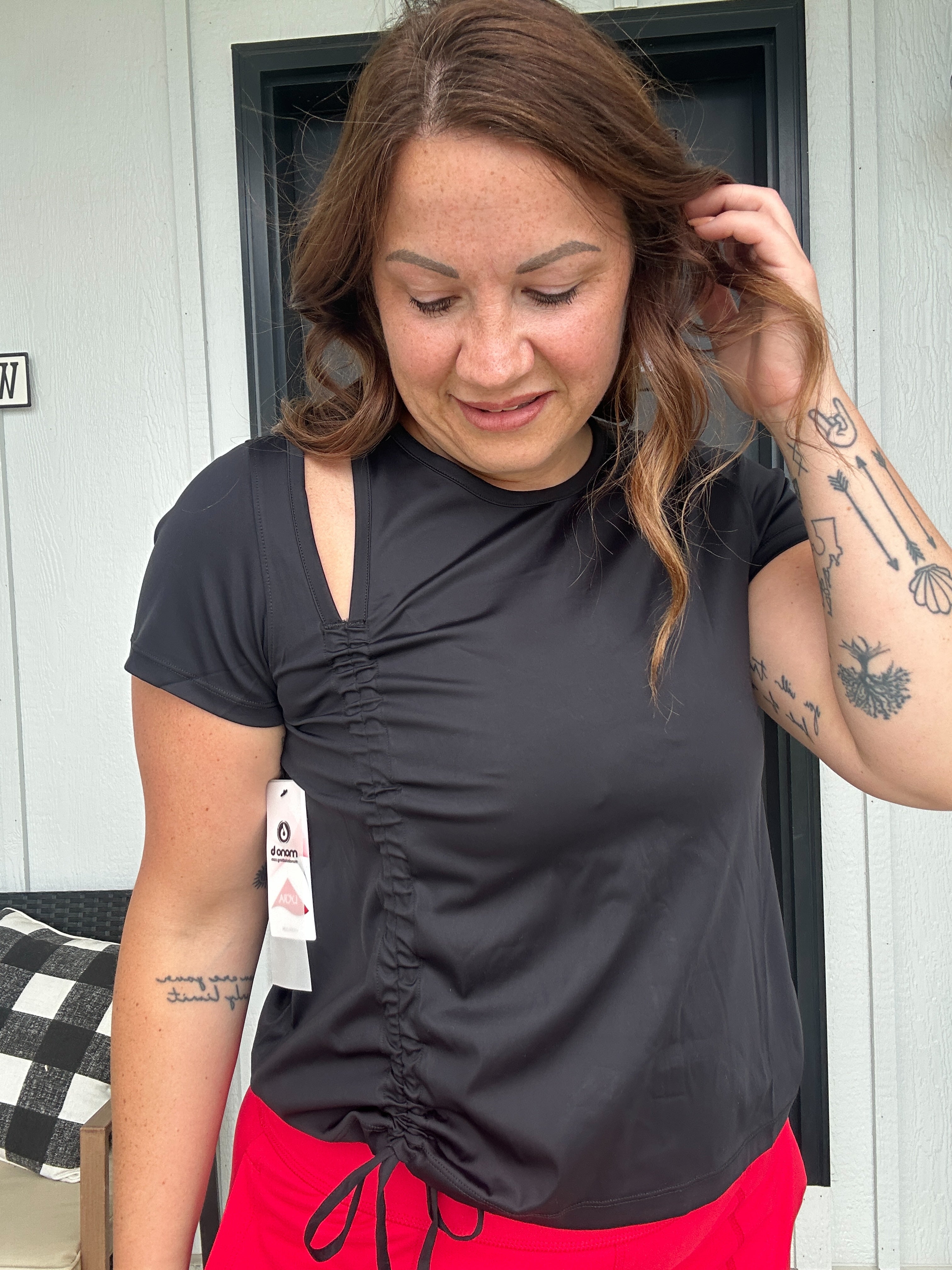 Side Ruching Active Tee