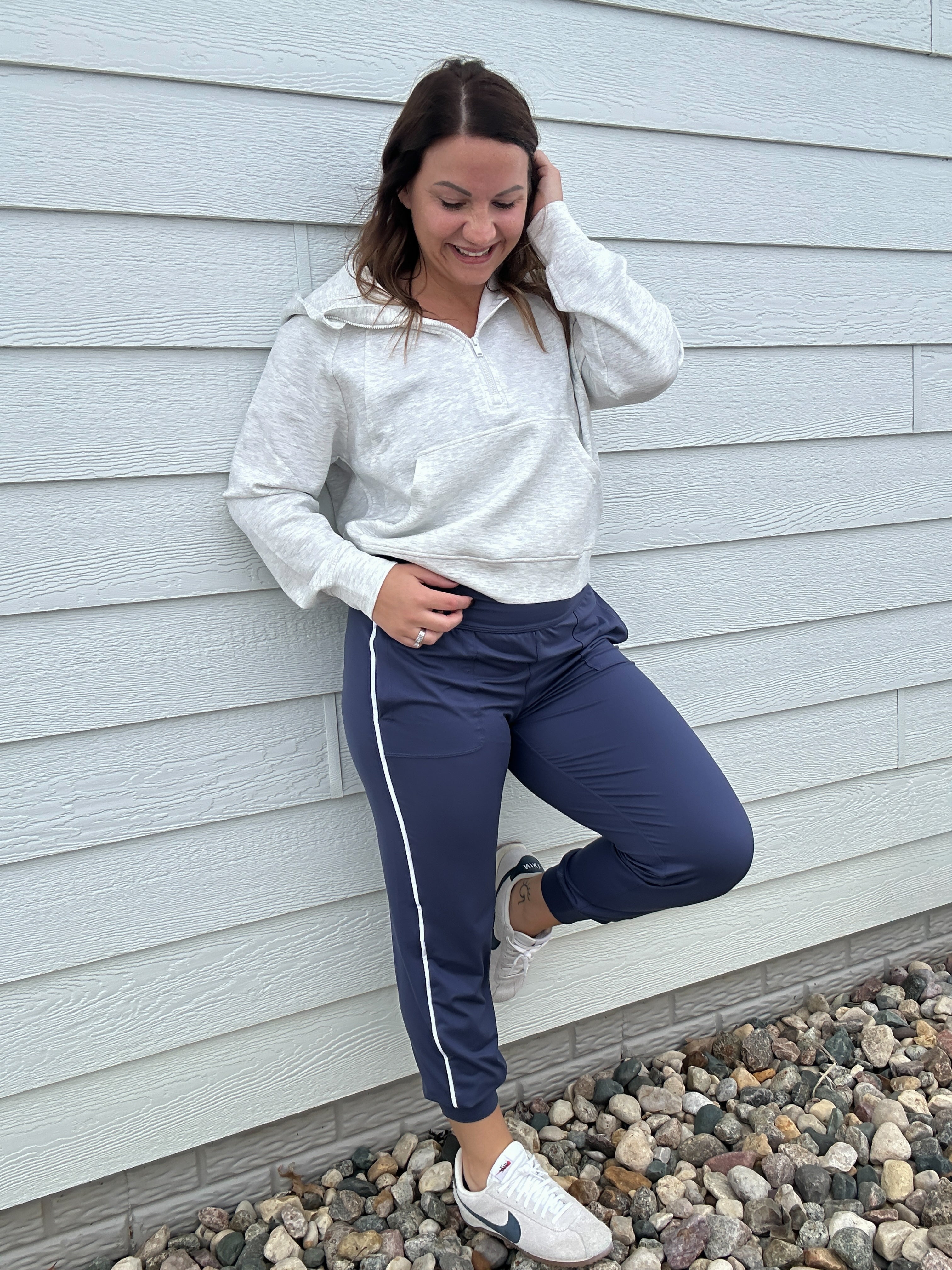 High Waist Butter Soft Piping Jogger Pant