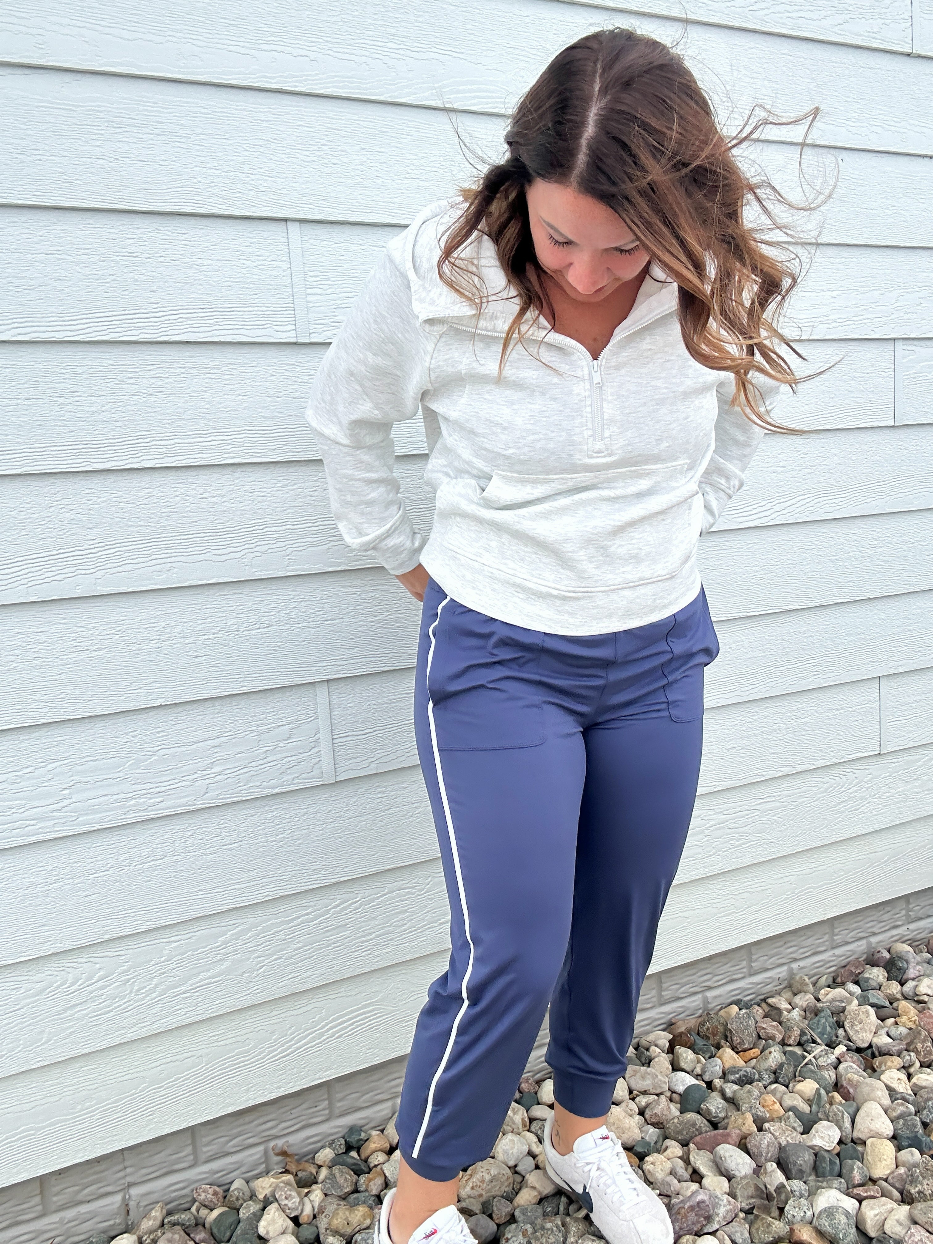 High Waist Butter Soft Piping Jogger Pant