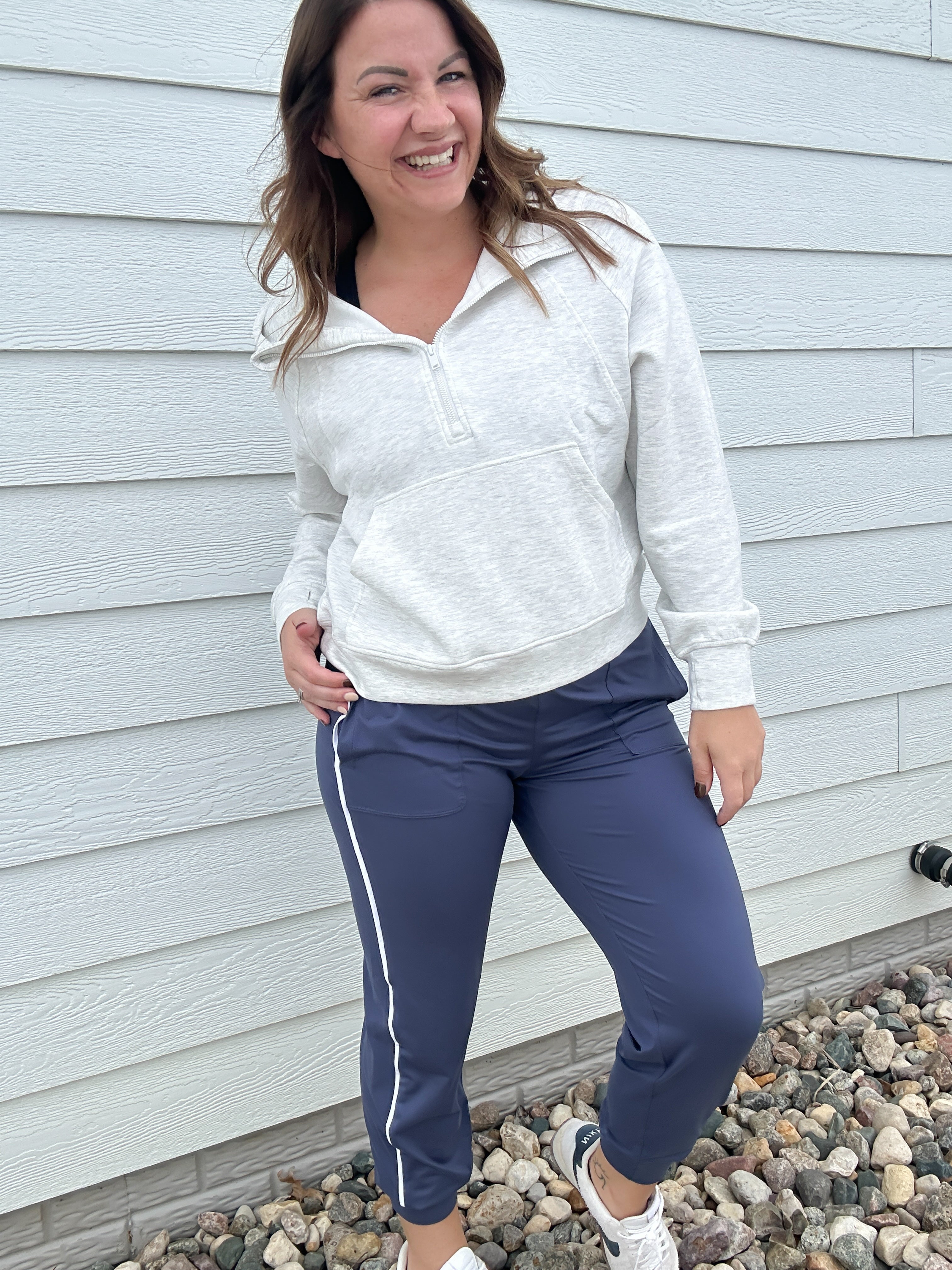 High Waist Butter Soft Piping Jogger Pant