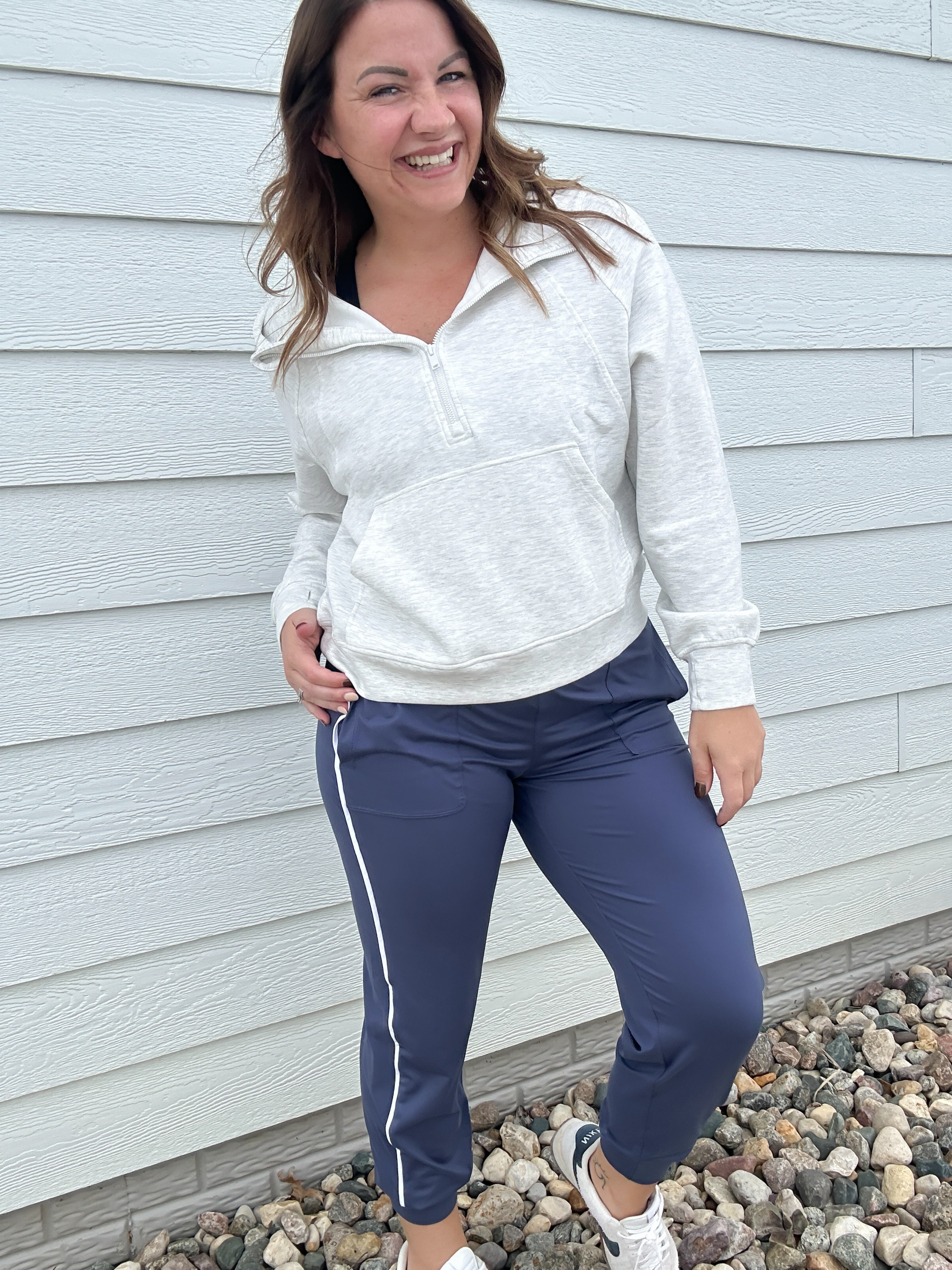 High Waist Butter Soft Piping Jogger Pant