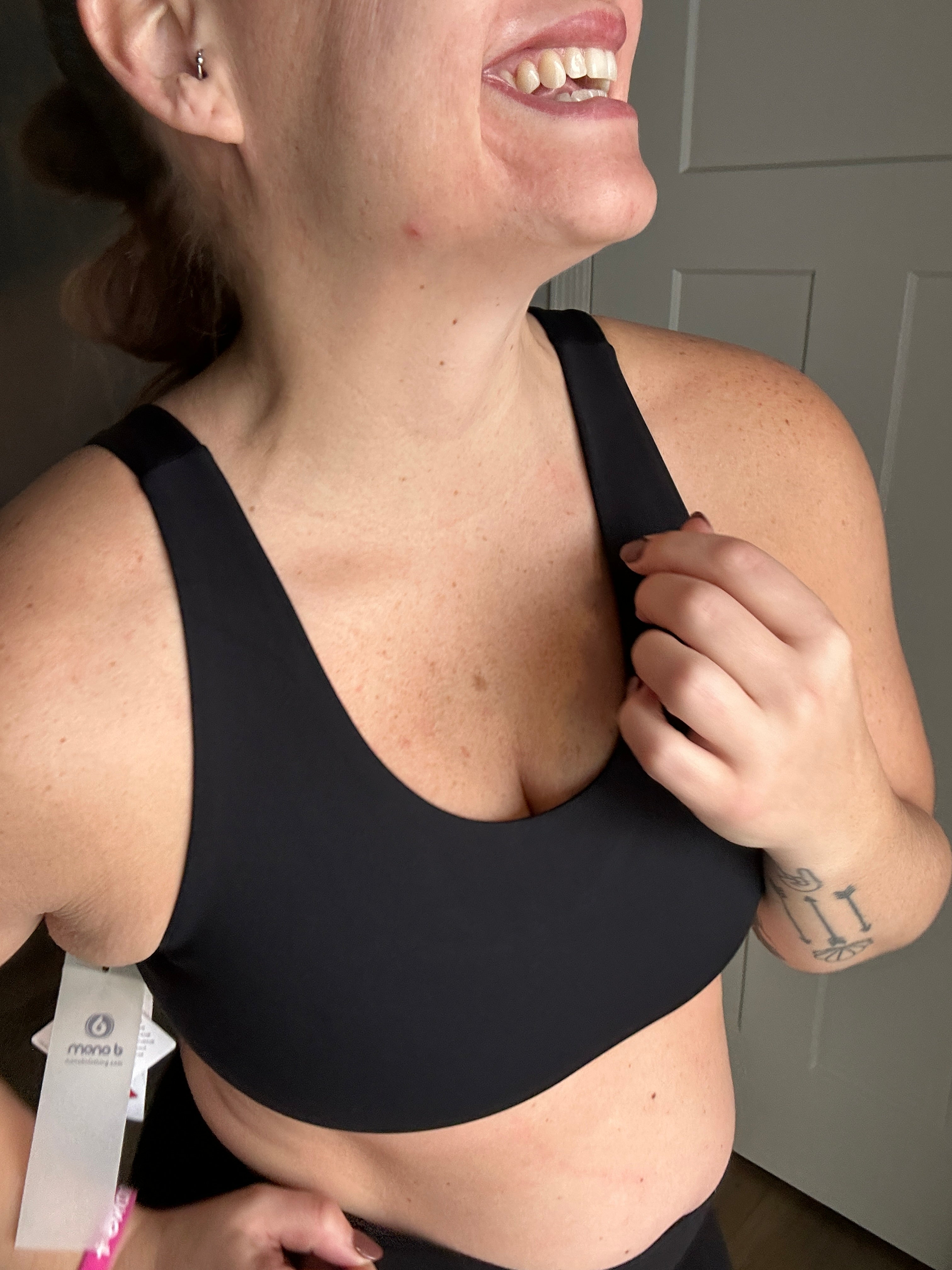 BRONZE - TACTEL-Lycra High-Impact Sports Bra