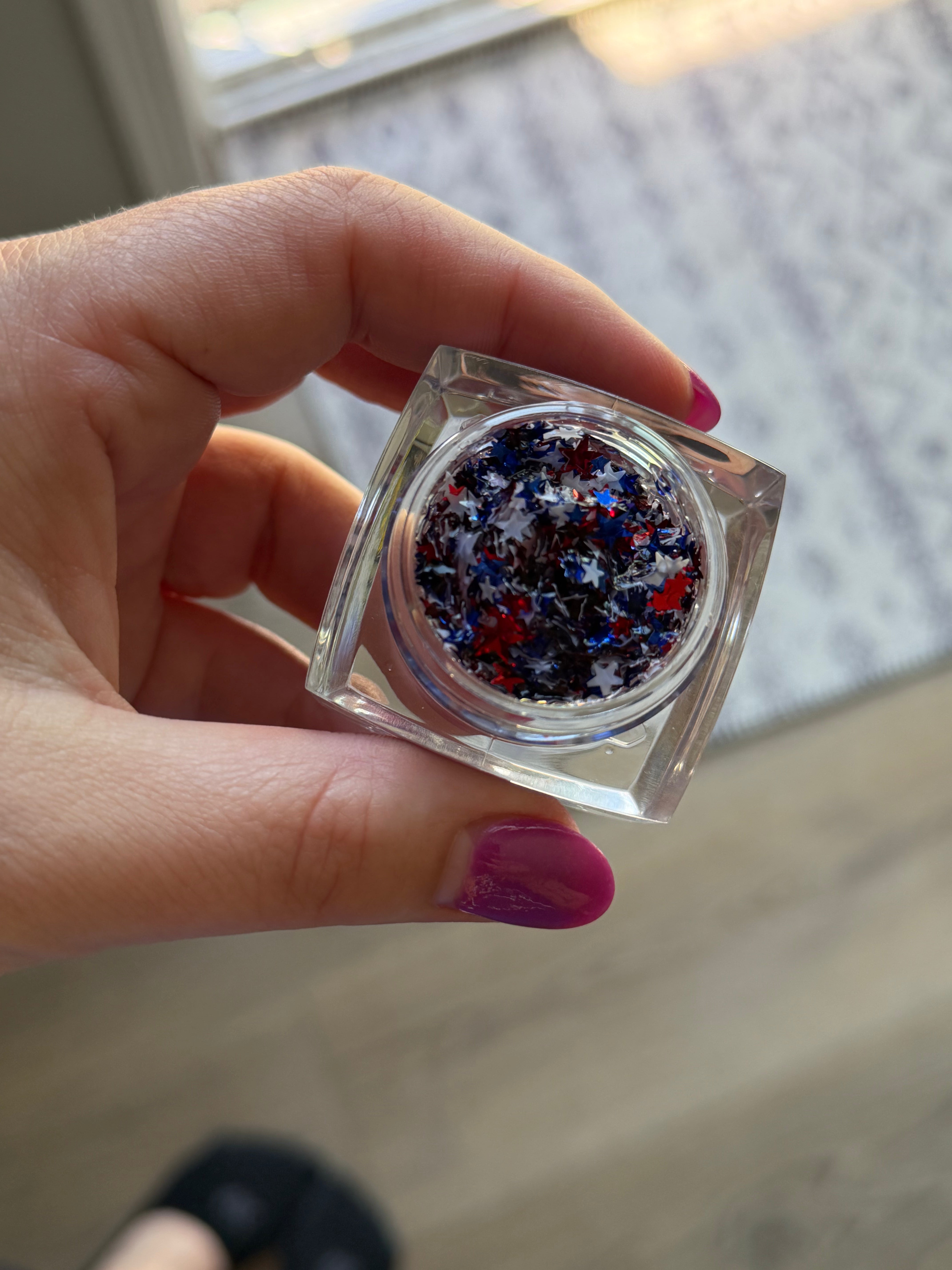 4th of July America USA Star Fourth Face and Body Glitter
