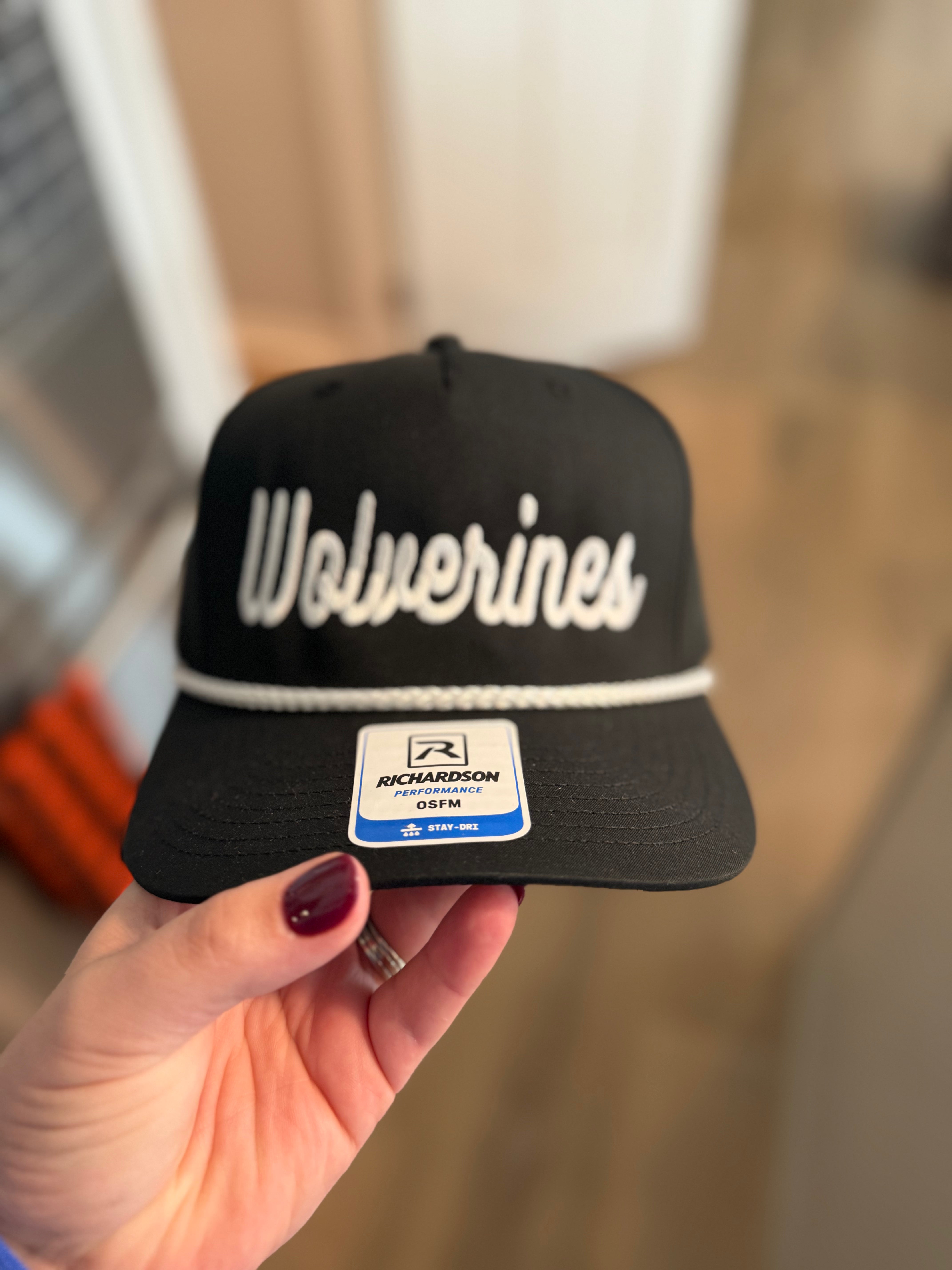 Wolverine Embroidered Snapback Hat