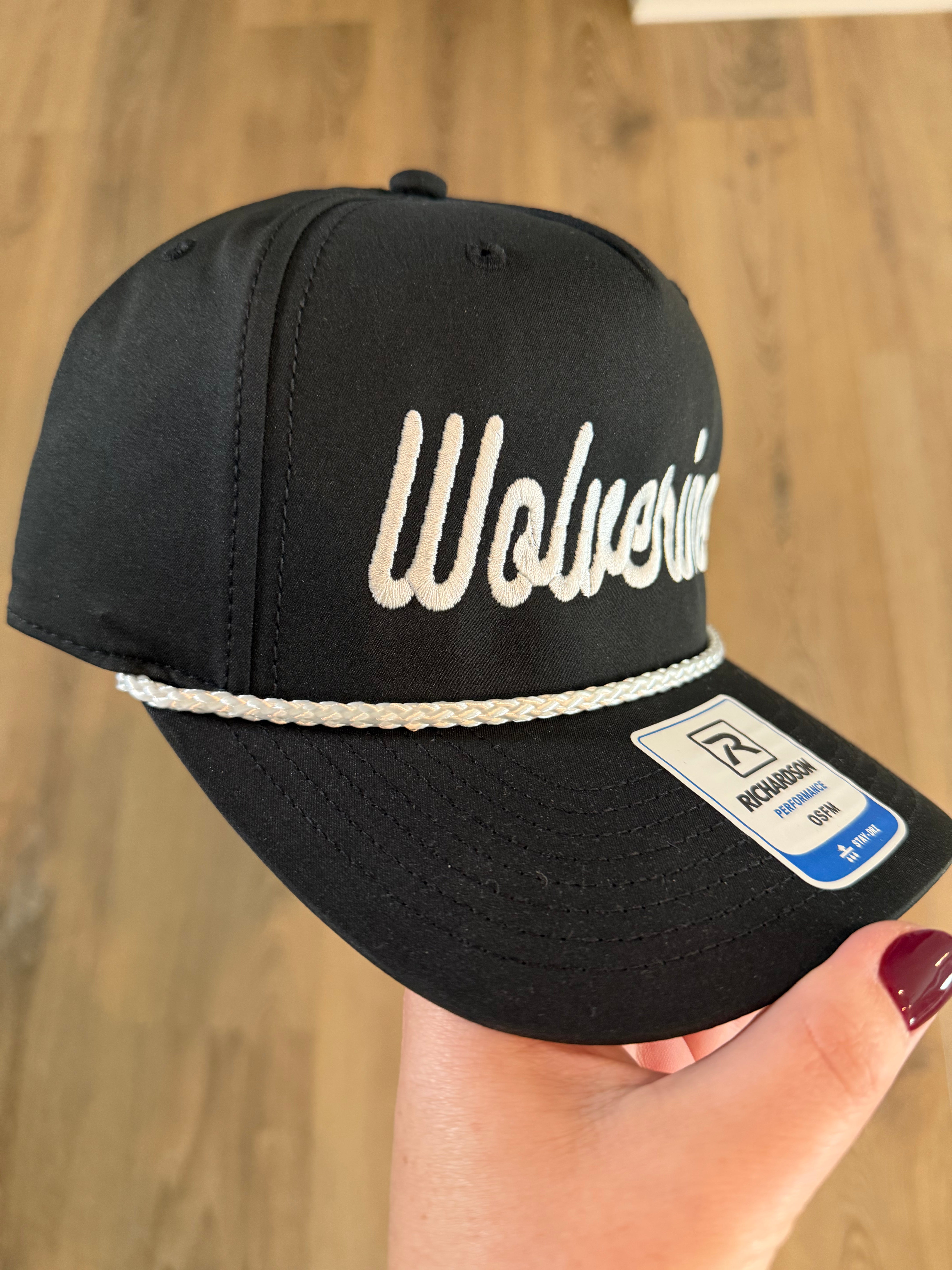 Wolverine Embroidered Snapback Hat