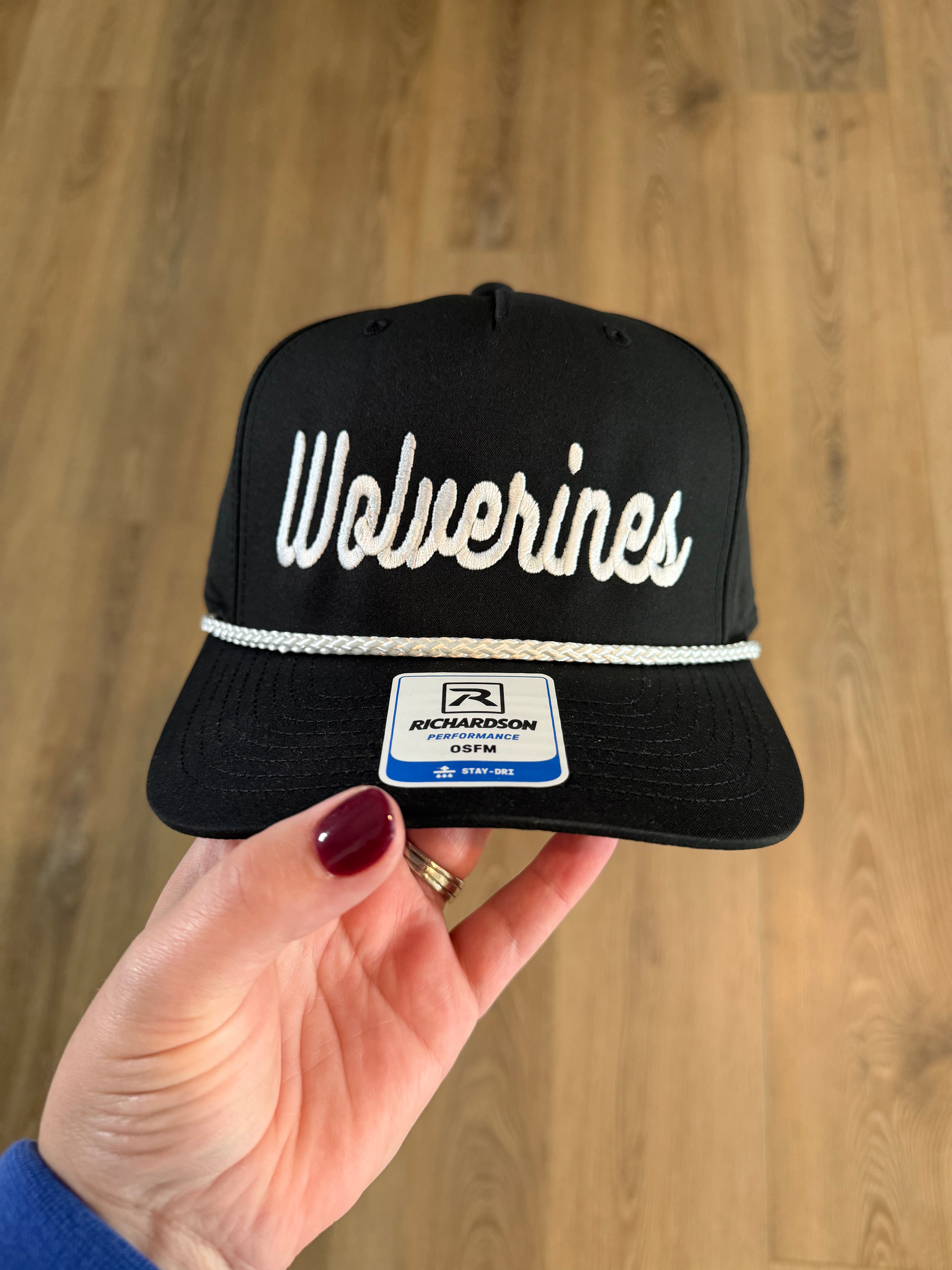 Wolverine Embroidered Snapback Hat