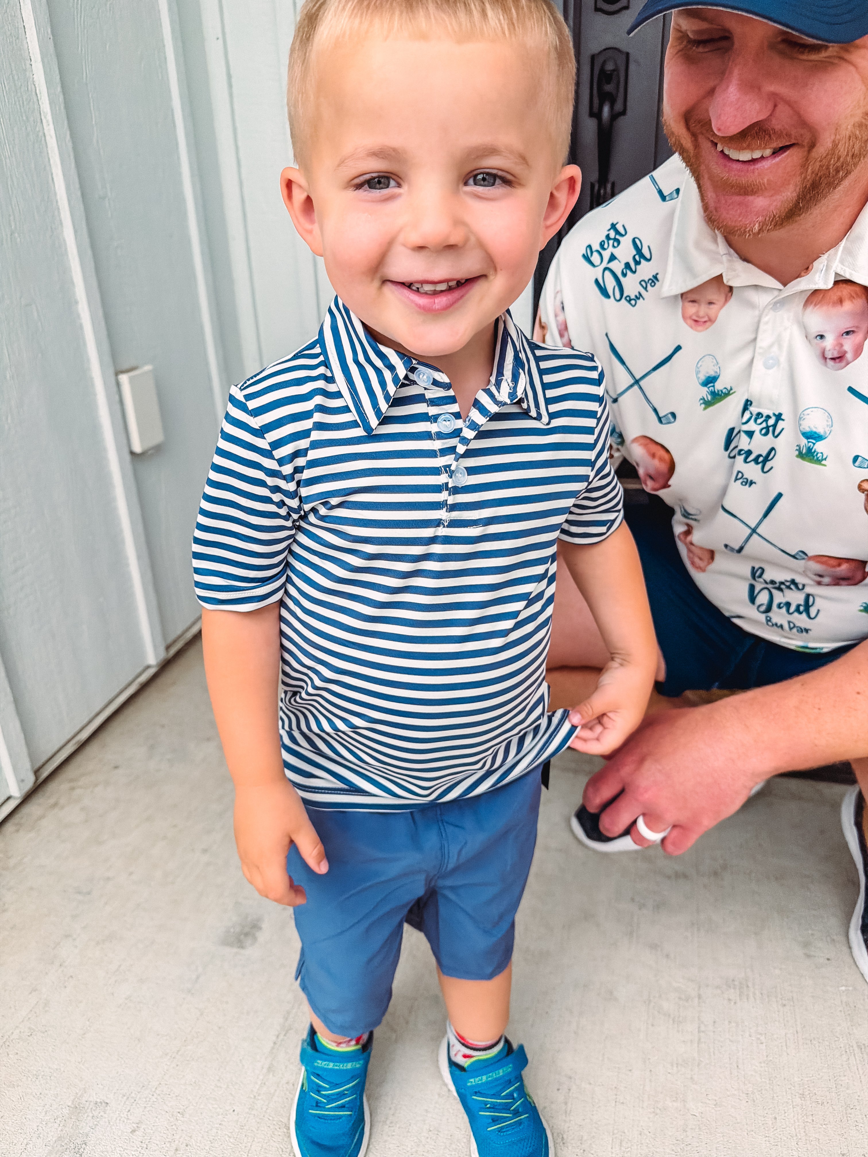 Little Boys Performance Short Sleeve Polo Shirt and Shorts