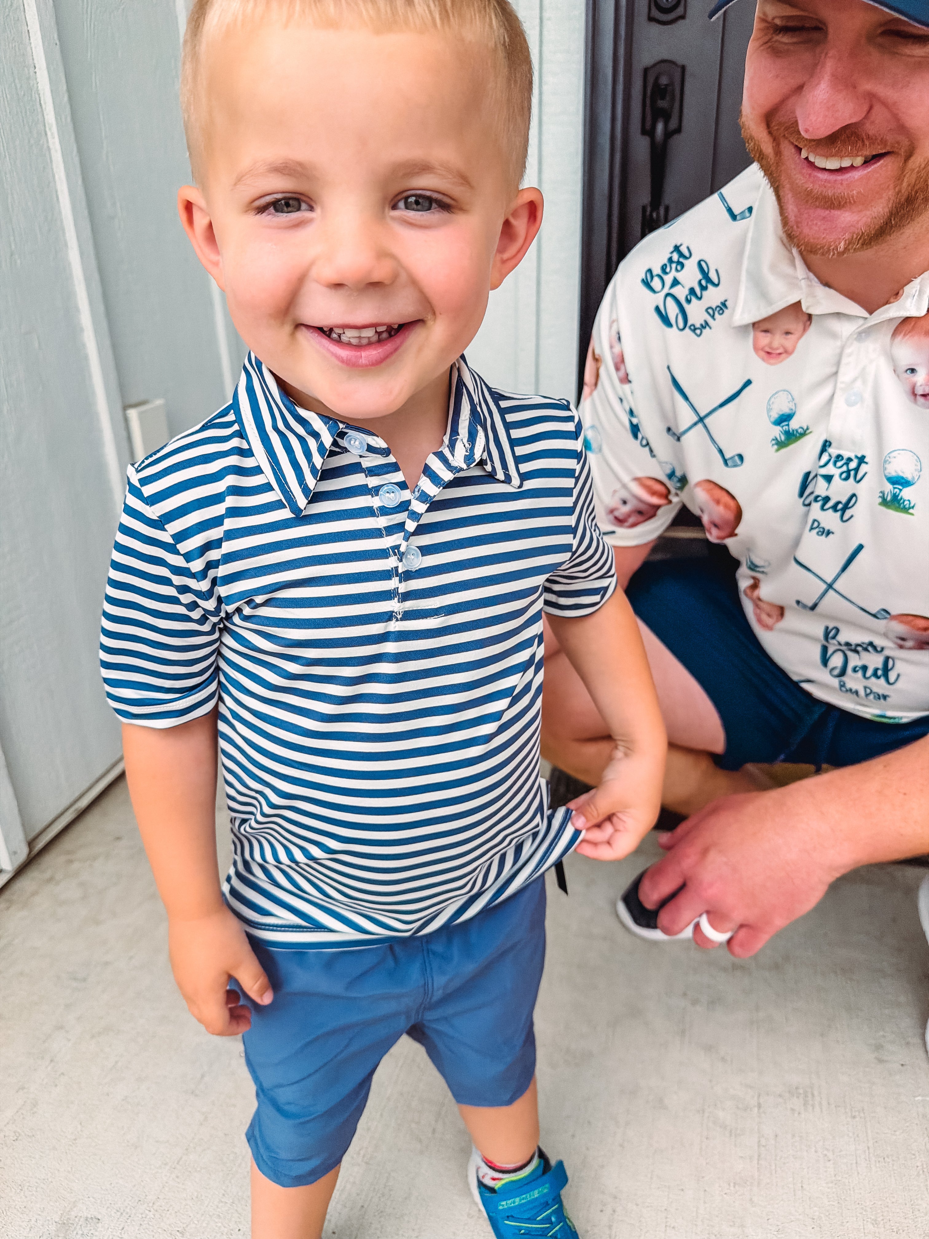 Little Boys Performance Short Sleeve Polo Shirt and Shorts
