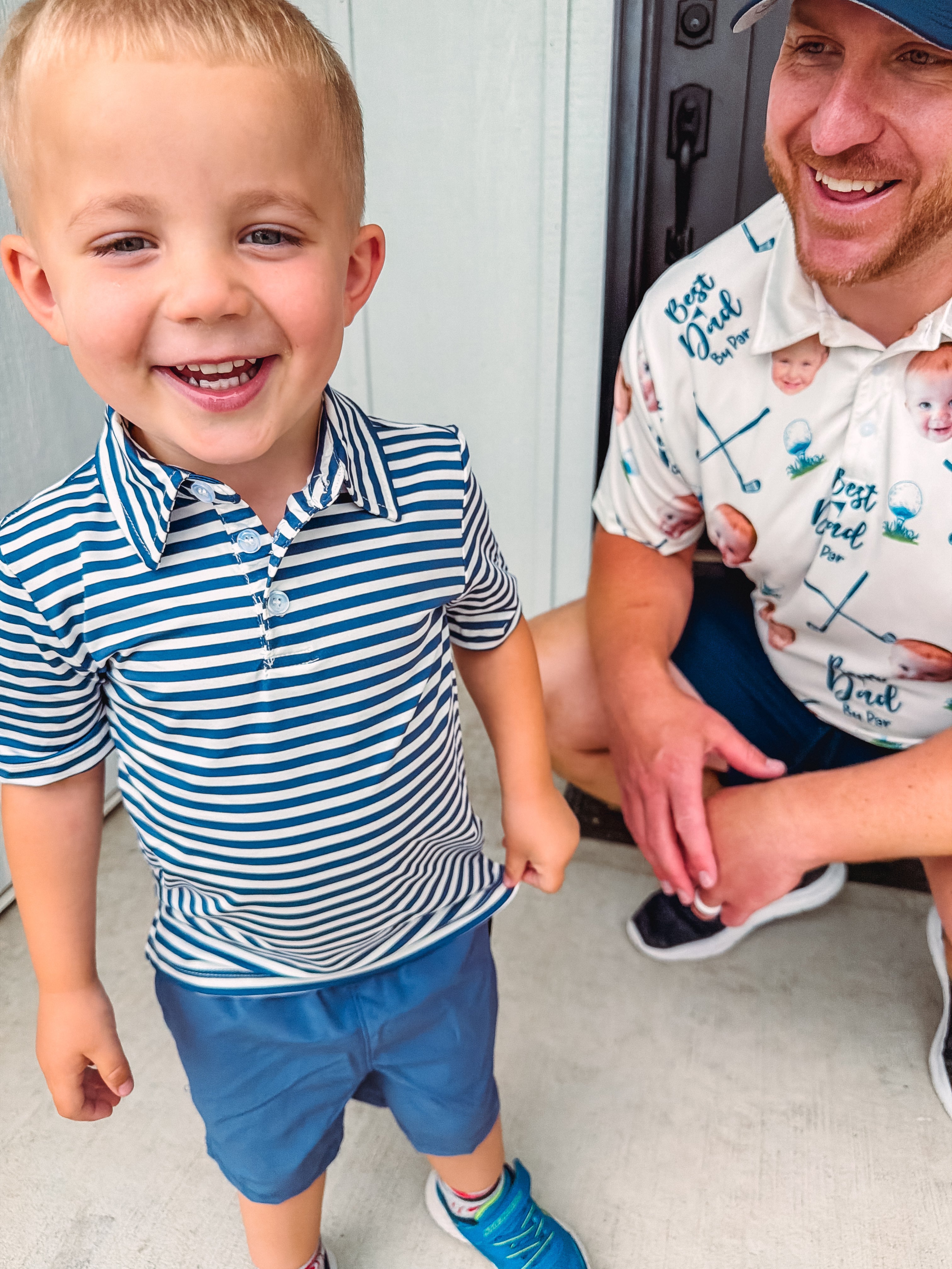 Little Boys Performance Short Sleeve Polo Shirt and Shorts