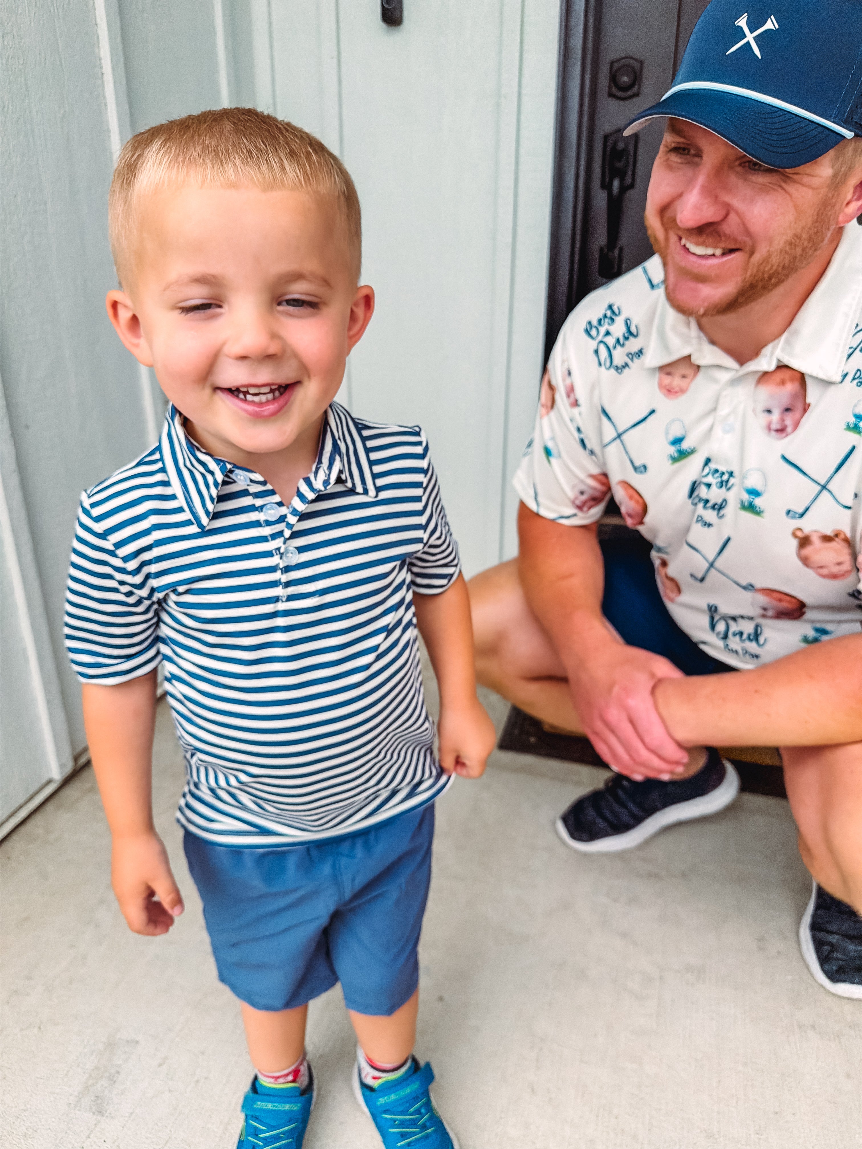 Little Boys Performance Short Sleeve Polo Shirt and Shorts