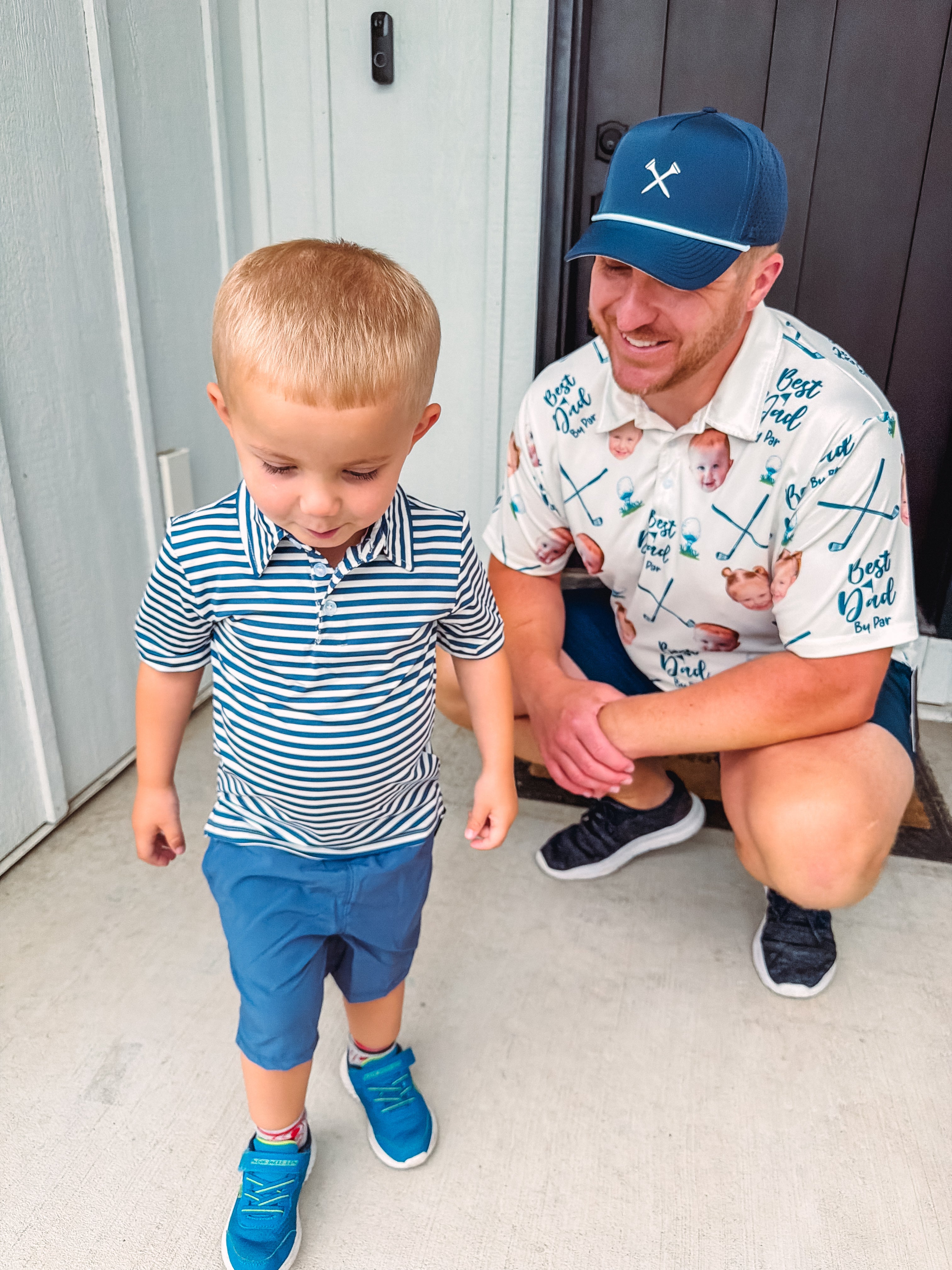 Little Boys Performance Short Sleeve Polo Shirt and Shorts