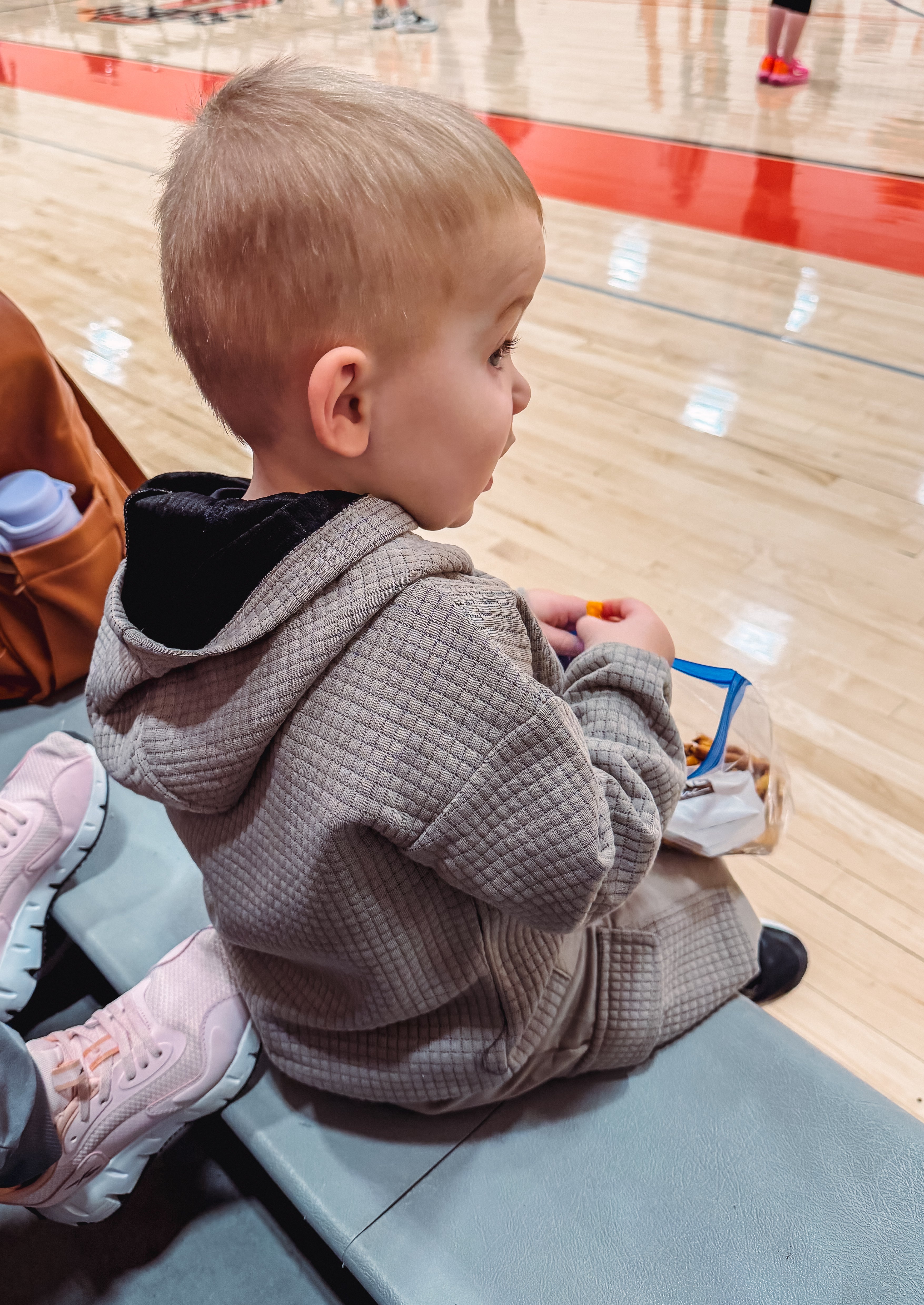 Toddler Boys Fleece Quilting Hoodie and Jogger Set