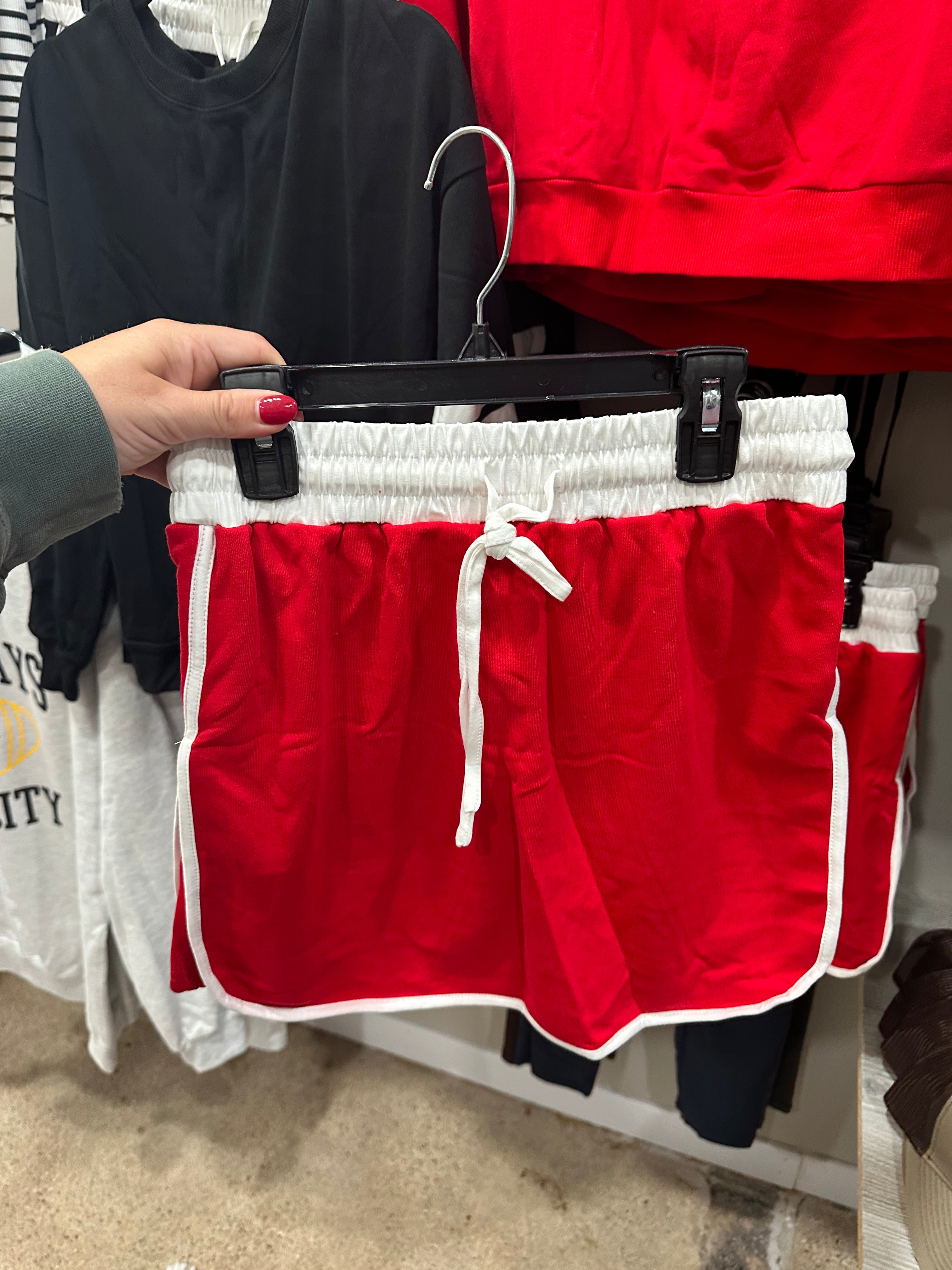 Varsity Stripe Detail Drop Shoulder Pullover Mini Skirt Set