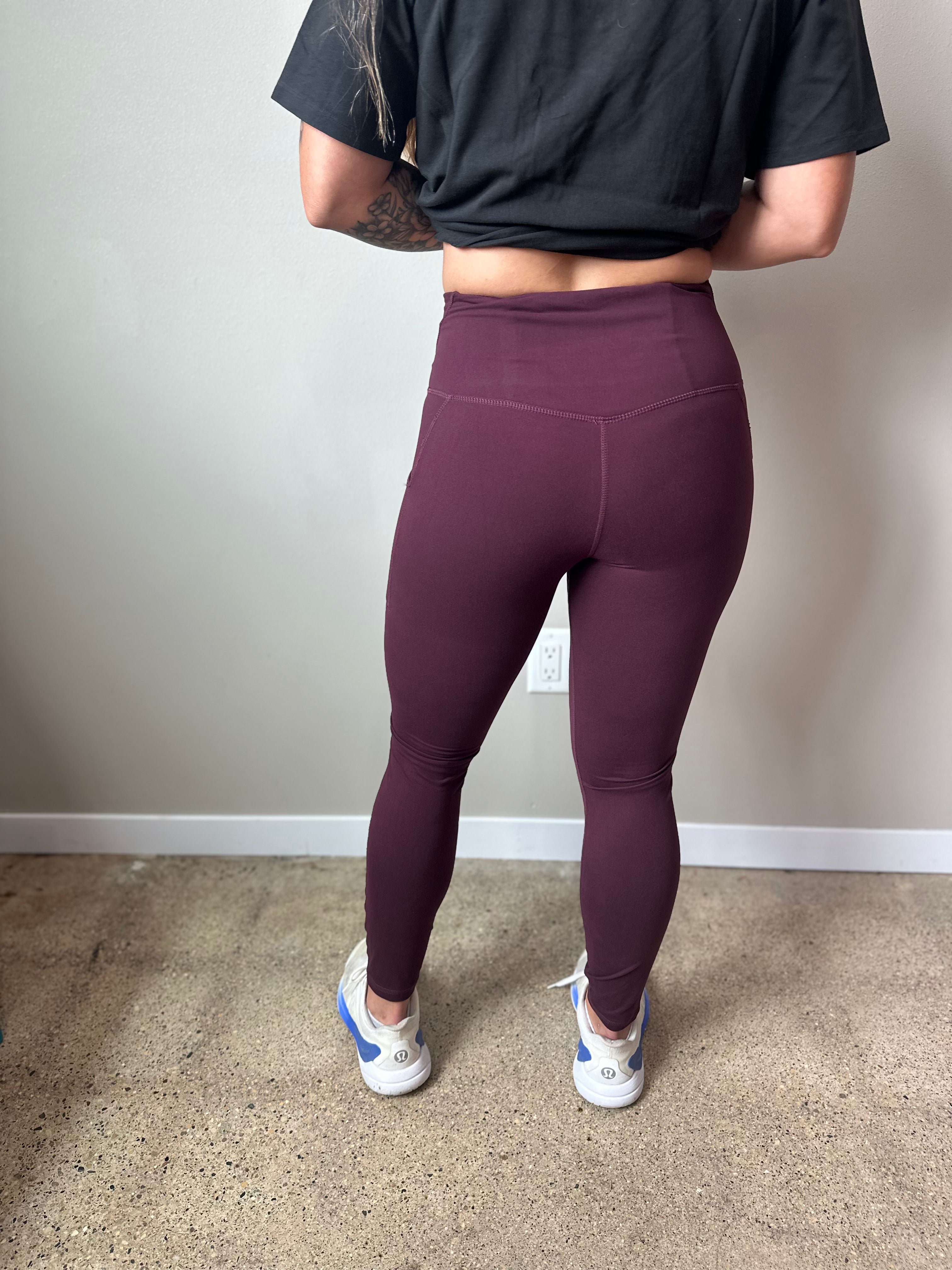 High Waist Yoga Pants With Side Pockets