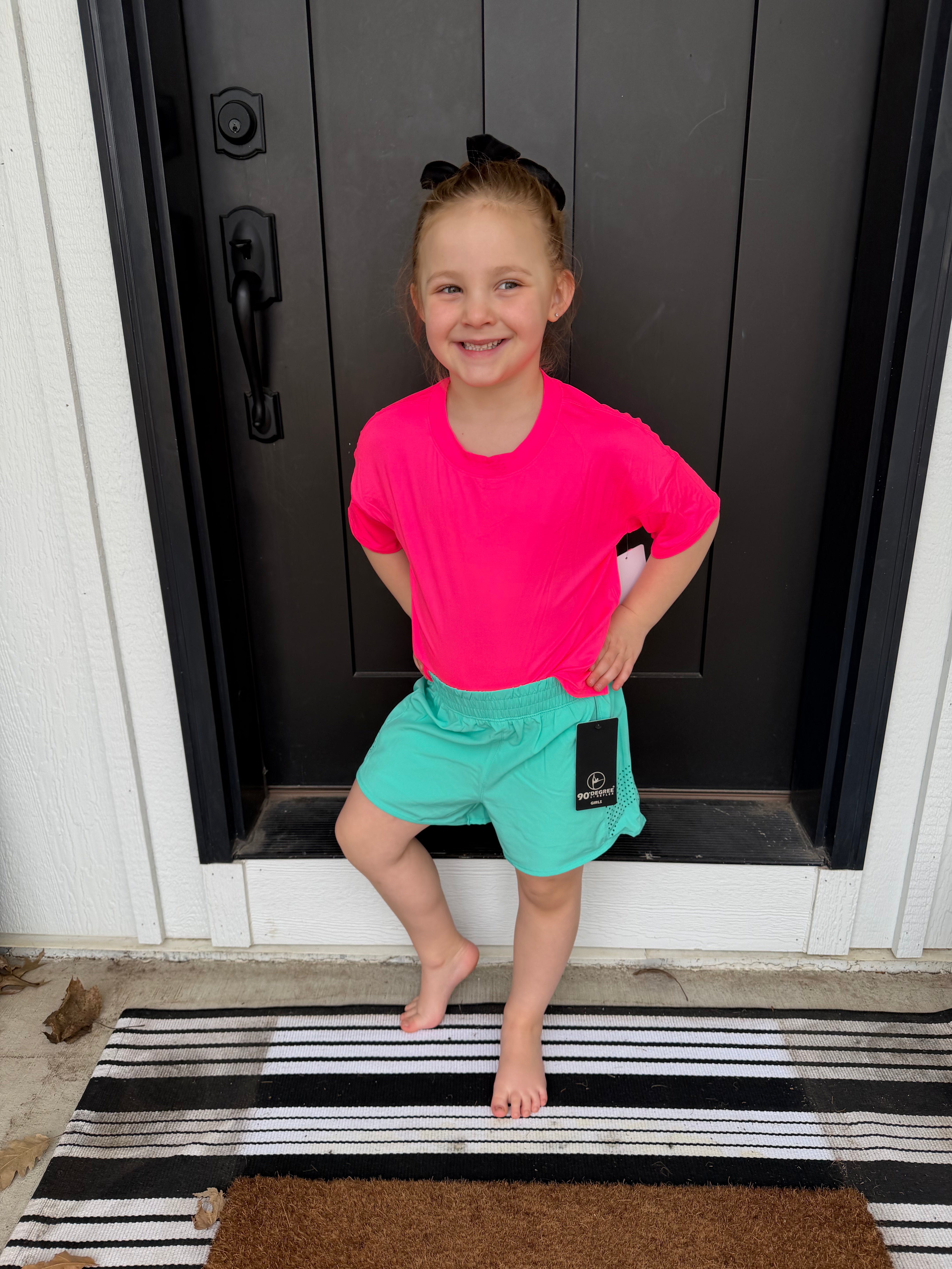 Tween Girls Lightstreme 2 in 1 Perforated Running Short