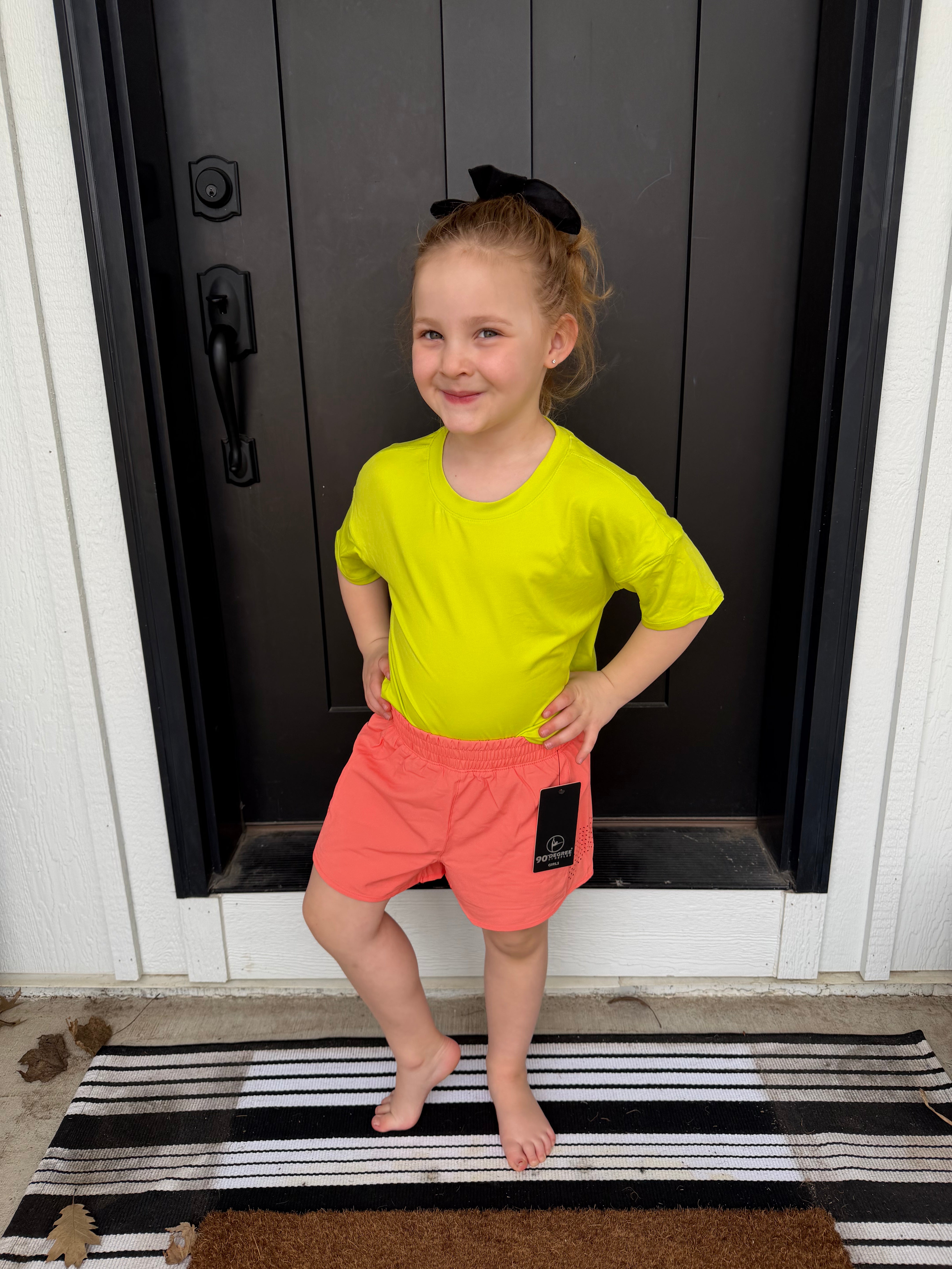 Tween Girls Lightstreme 2 in 1 Perforated Running Short