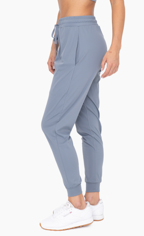 Solid Pleated Front Jogger