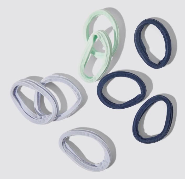 Recycled Seamless Hair Elastics 8pc Set