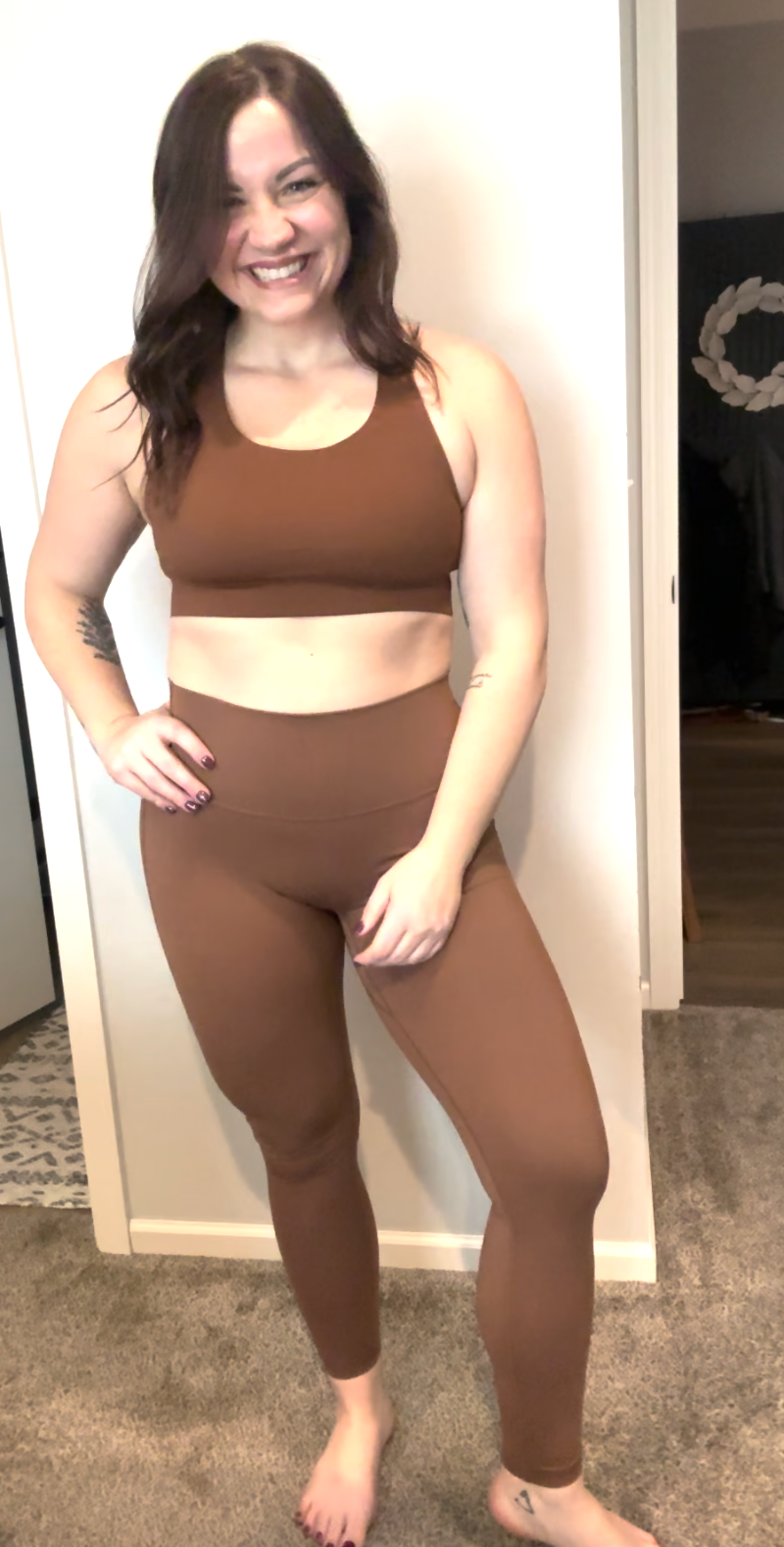 Solid Color Back Buckle High Support Fitness Sports Bra