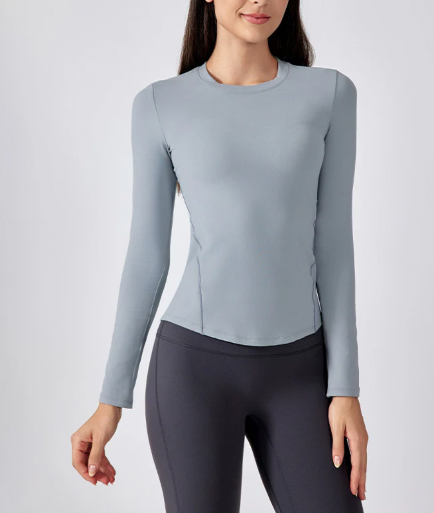 NUDE SLIMMING LONG SLEEVE YOGA TOP