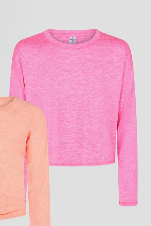 Girls Mesh Long Sleeve Top