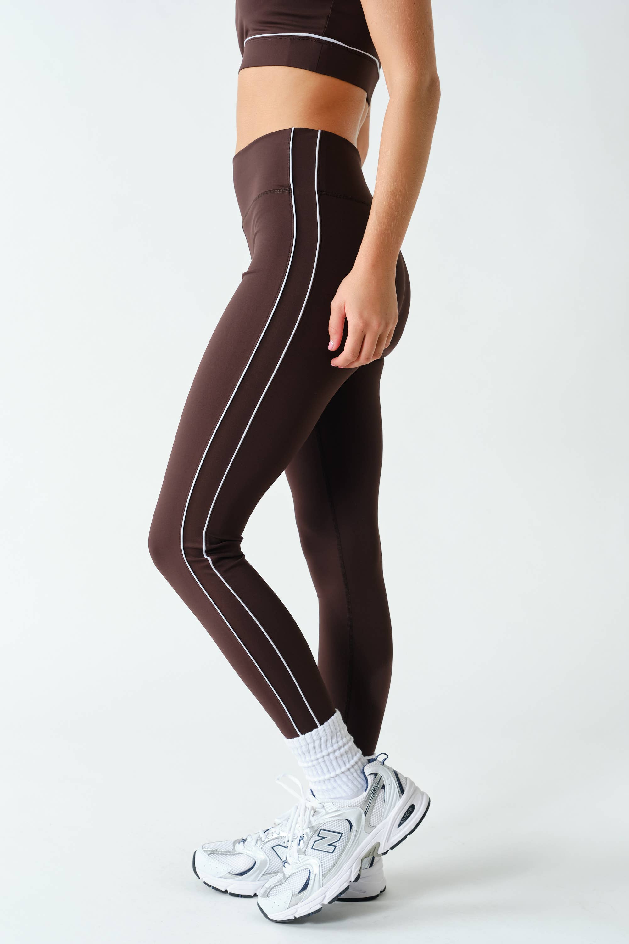 Piper Align Contrast Leggings with Piping