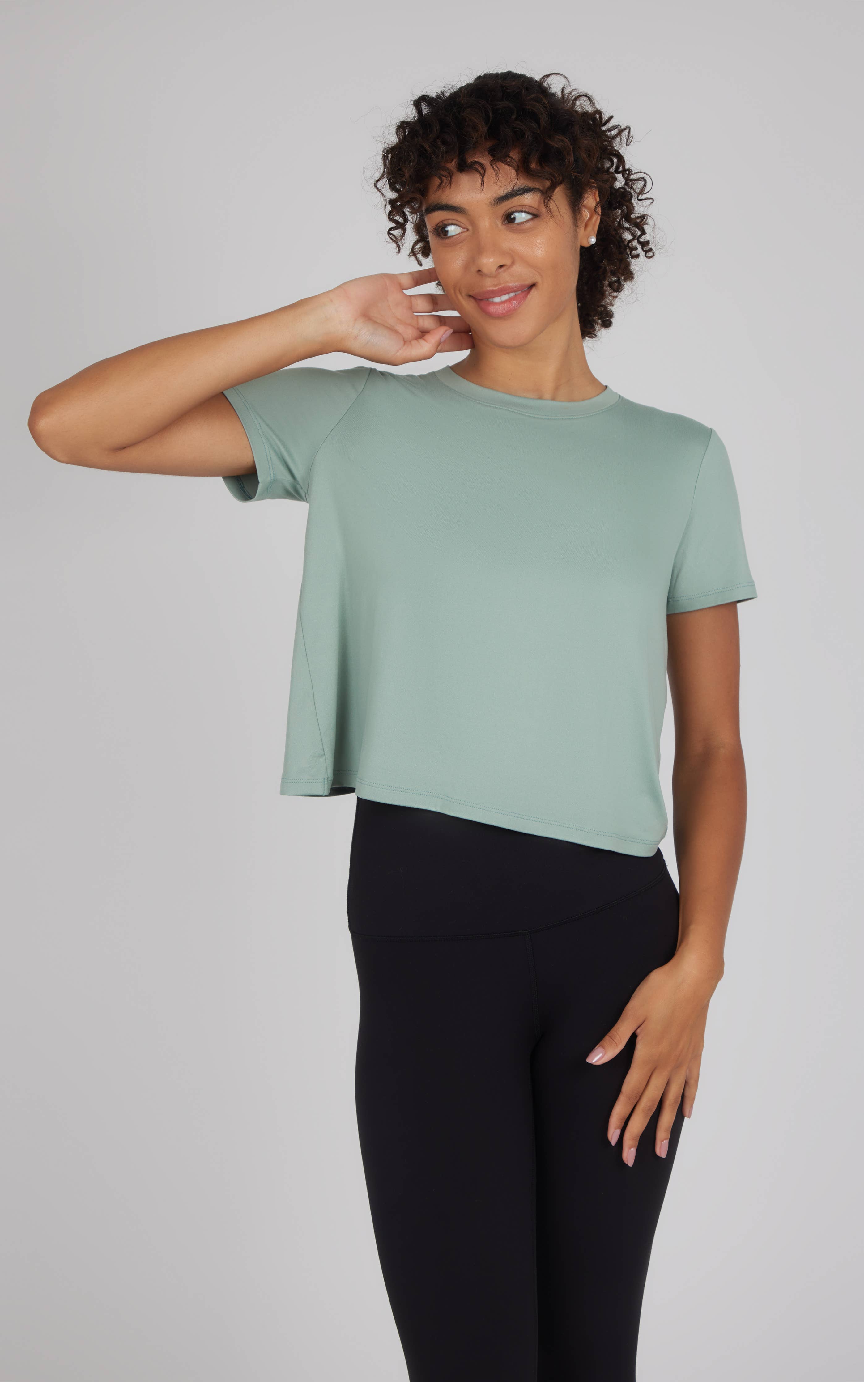 Women's Super Soft Short Sleeve Tee w Tulip Back