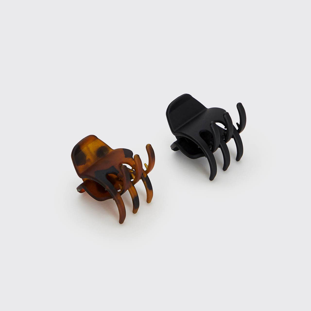 Small Claw Clips 2pc set - Black & Tort
