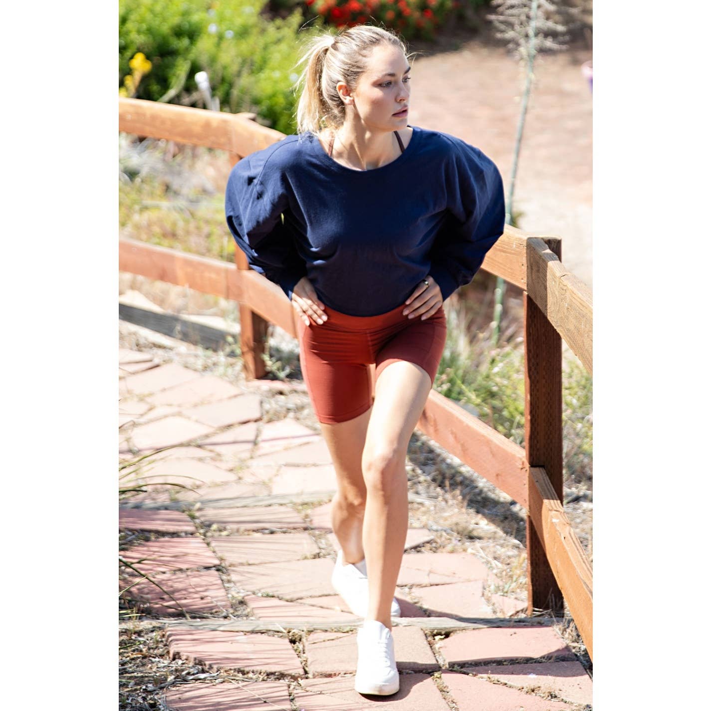 6 INCH BIKER SHORTS WITH SIDE POCKETS