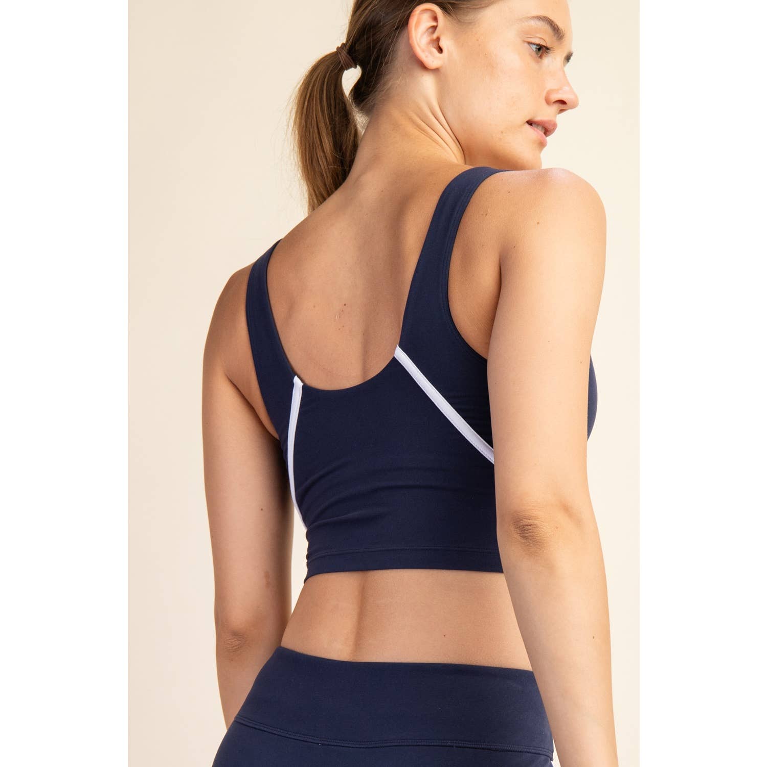 RECYCLED BUTTER V-NECK TANK TOP