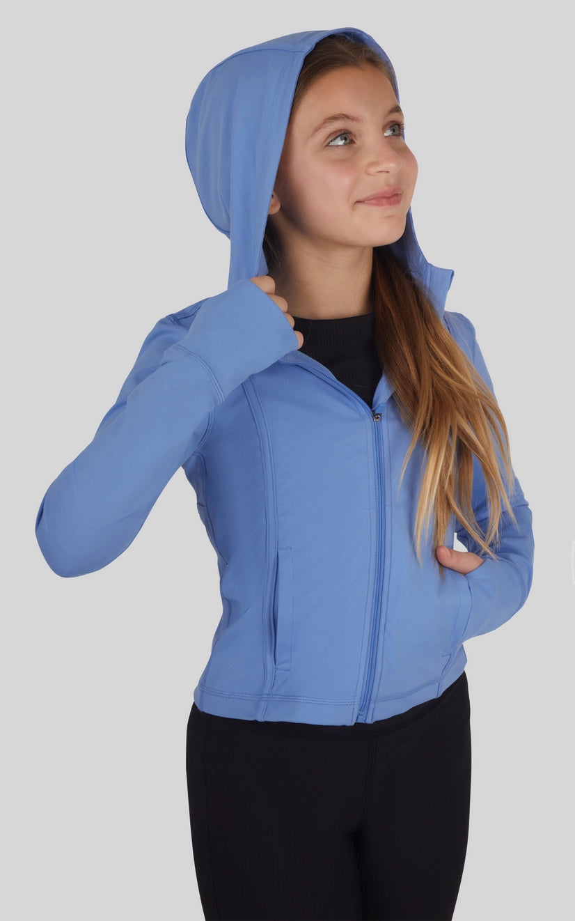 Girls Everyday Full Zip Active Jacket with Hood